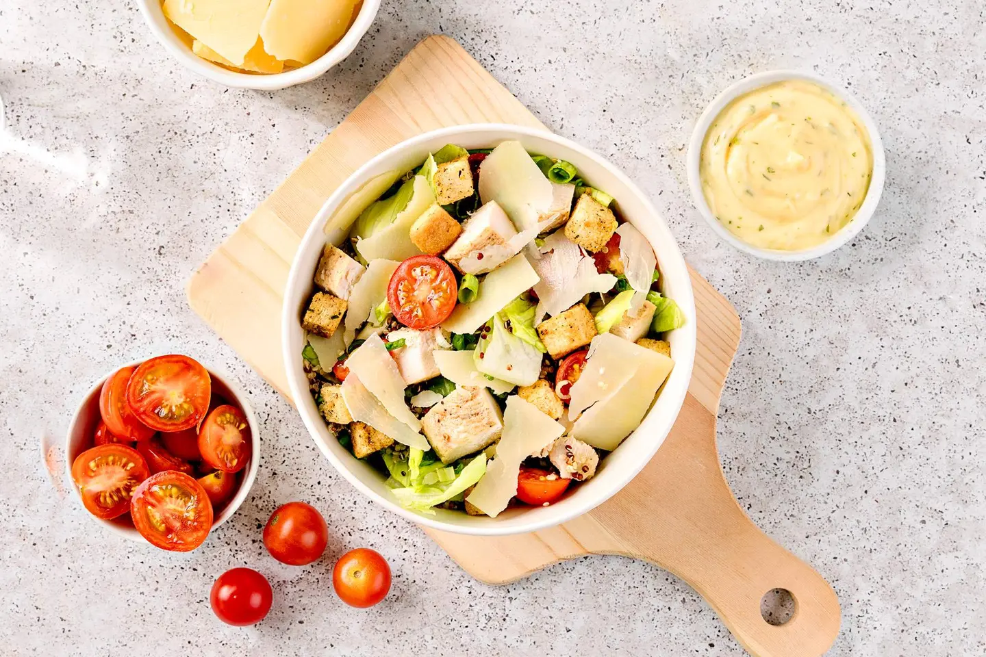 Quinoa Caesar Salad Bowl