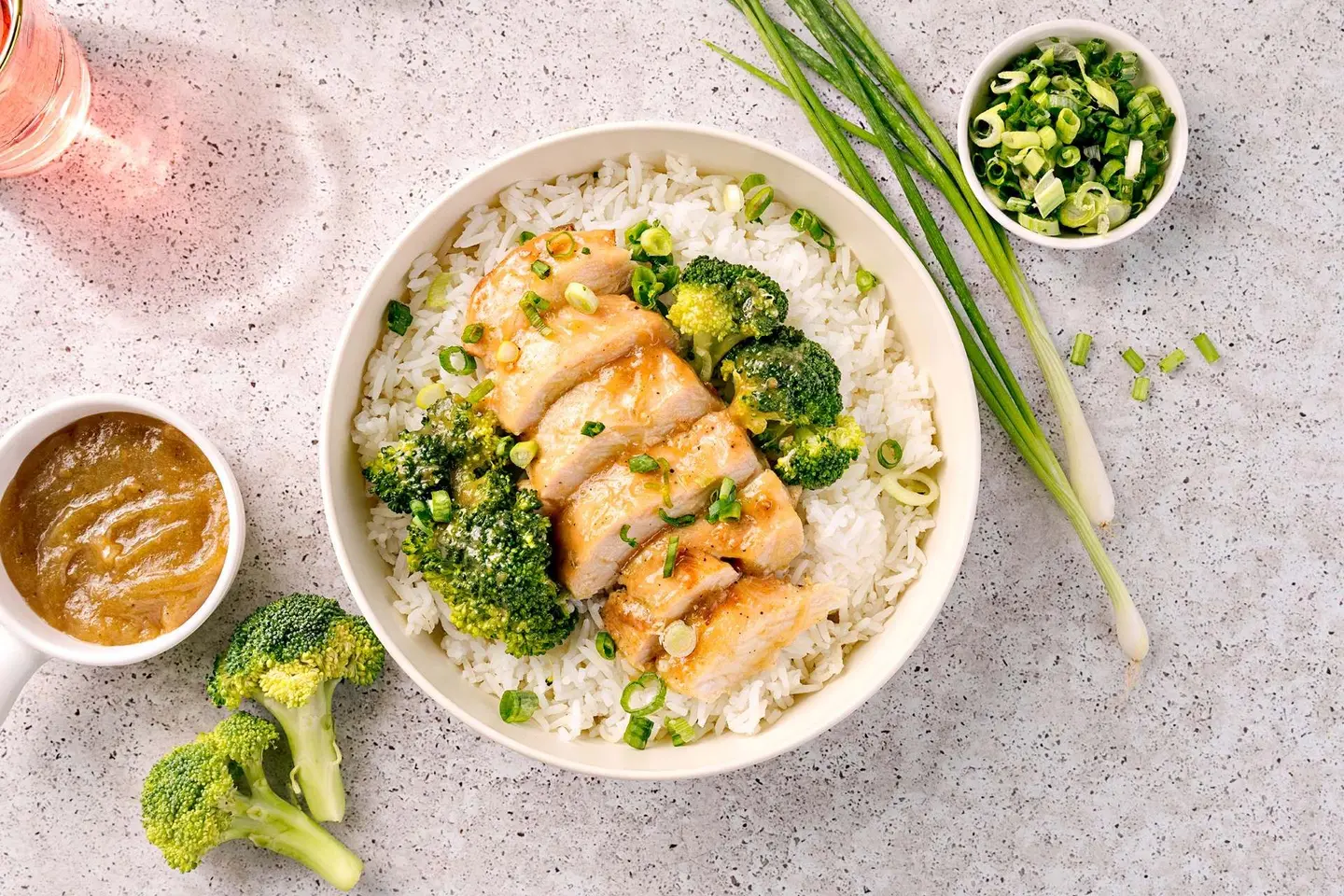 Honey Garlic Chicken Rice Bowl