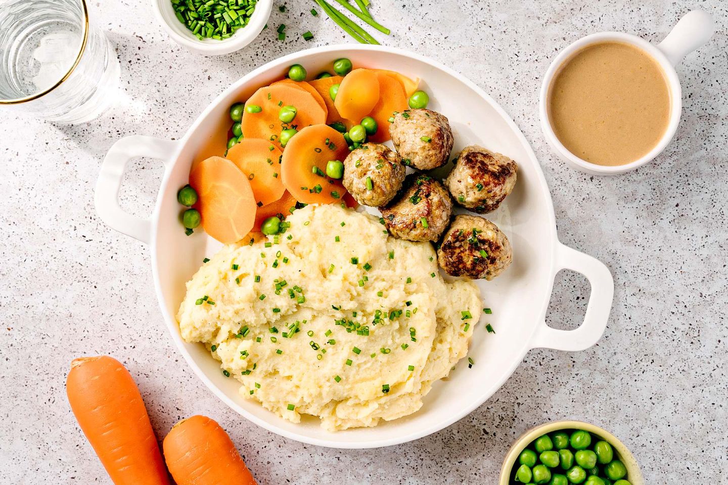 Swedish Meatballs Mashed Potato Bowl(Regular)