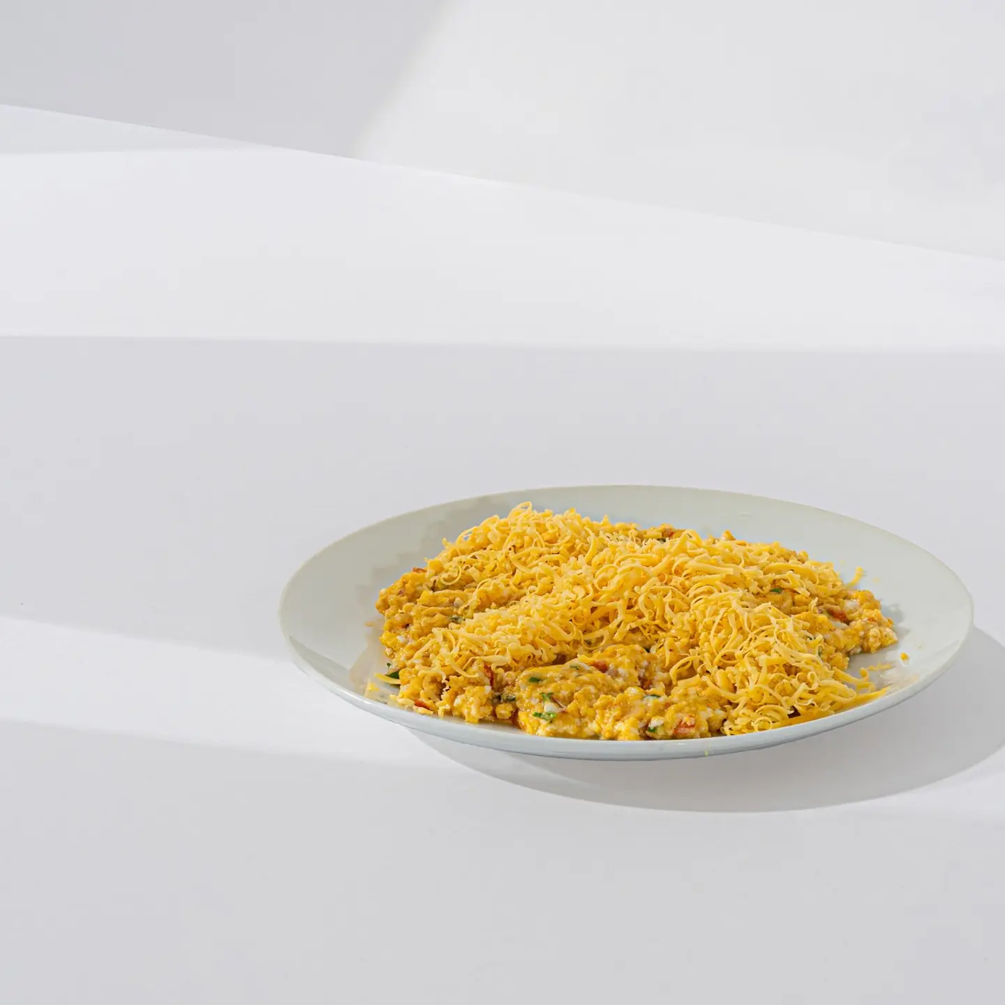 شكشوكة مع جبن الشيدر