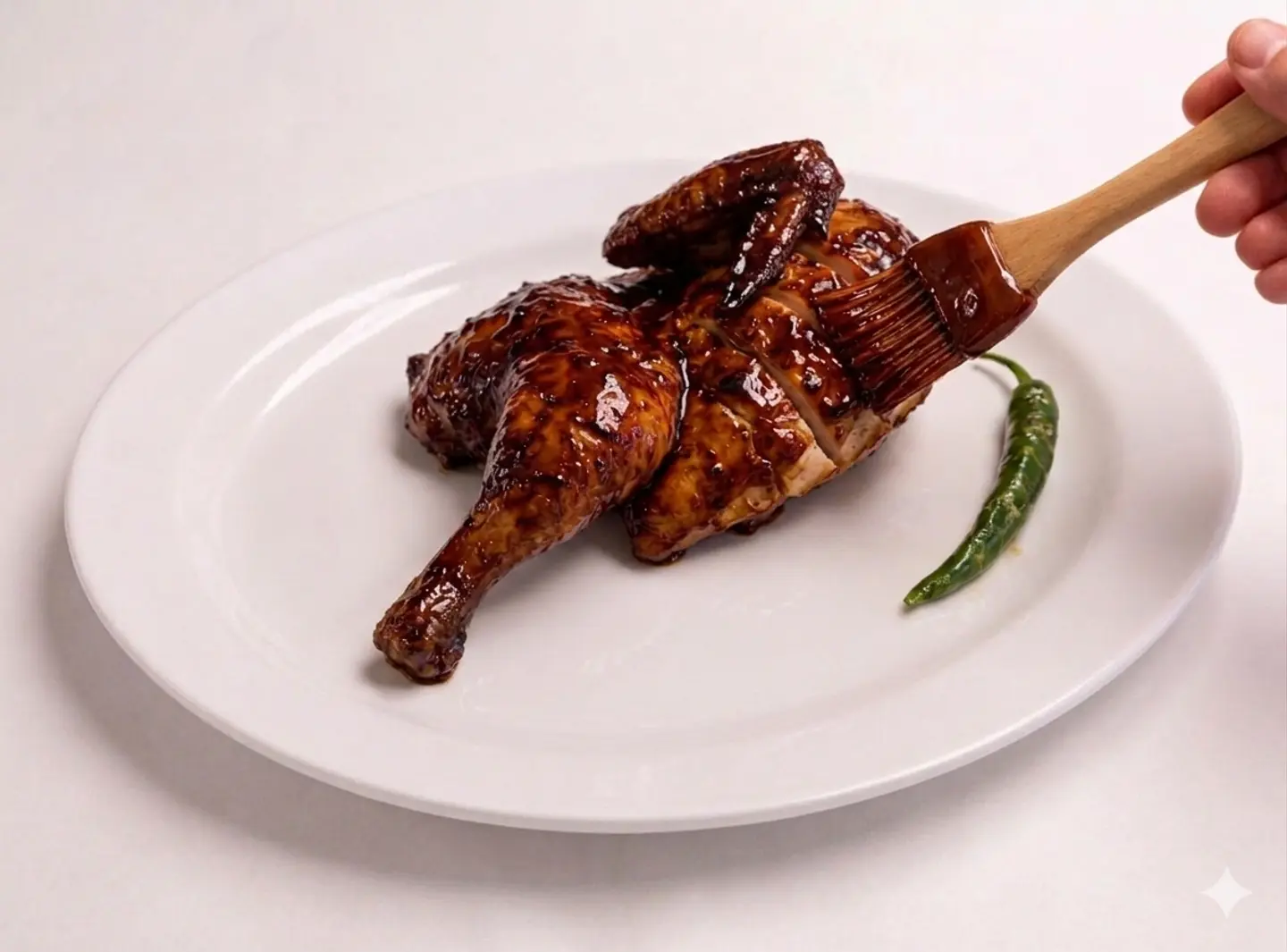 Half Plain Bbq Rotisserie Chicken