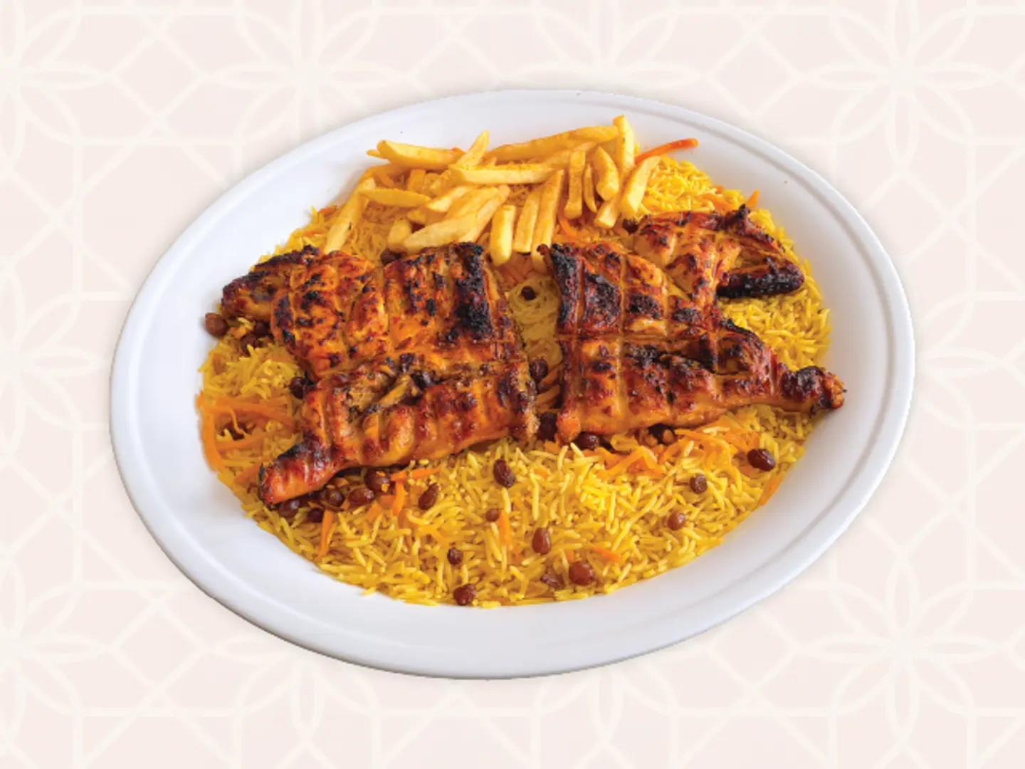 Whole Charcoal Chicken With Bukhari Rice