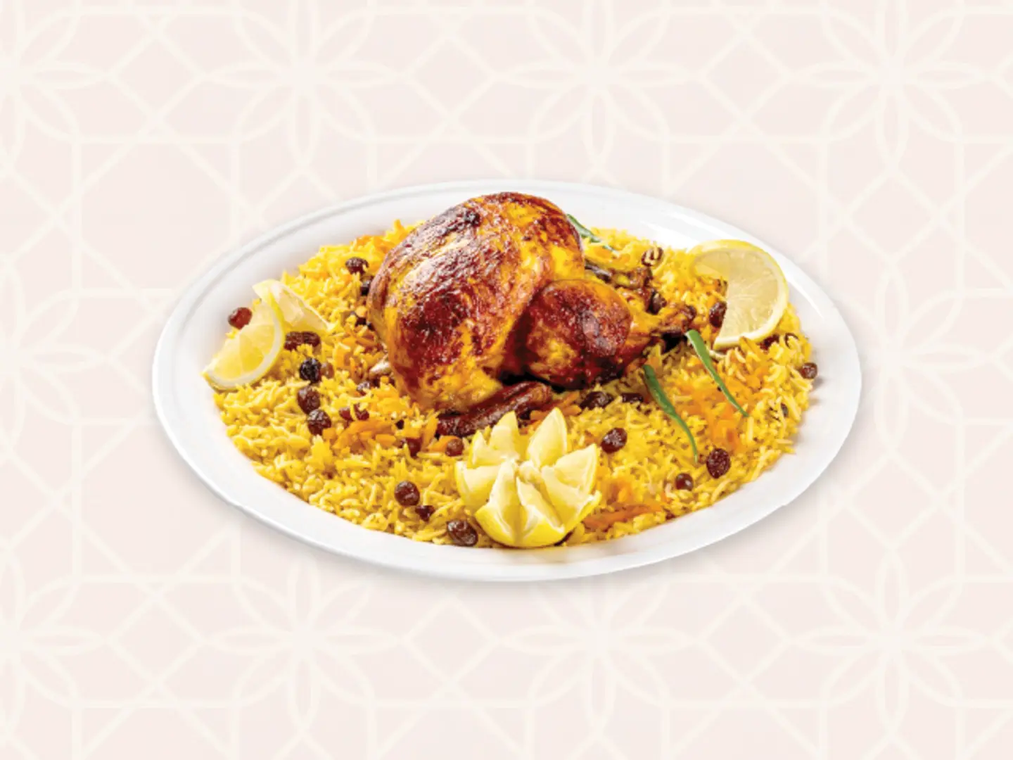 حبة دجاج شواية مع رز بخاري