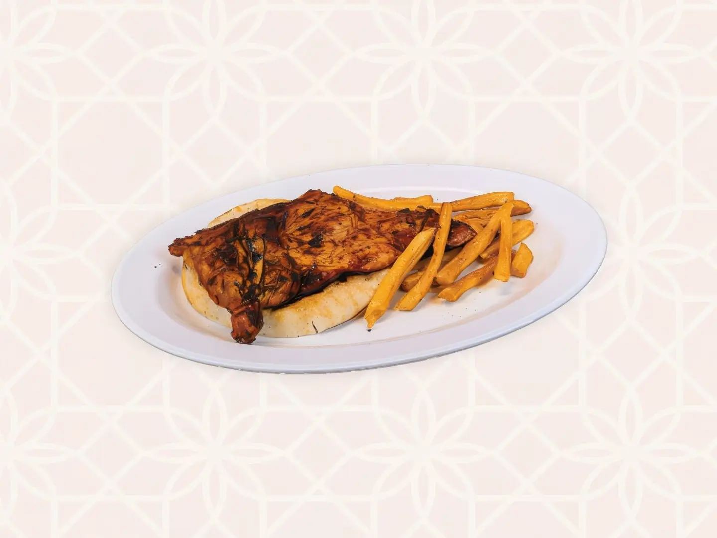 Half Plain Charcoal Chicken