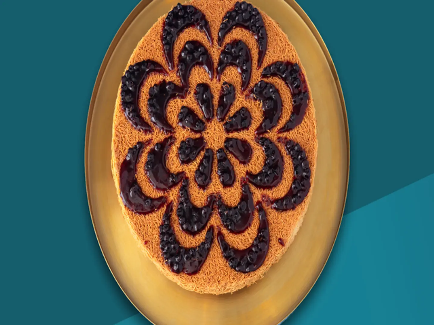 Cheese Kunafa With Blueberry 1 Kg