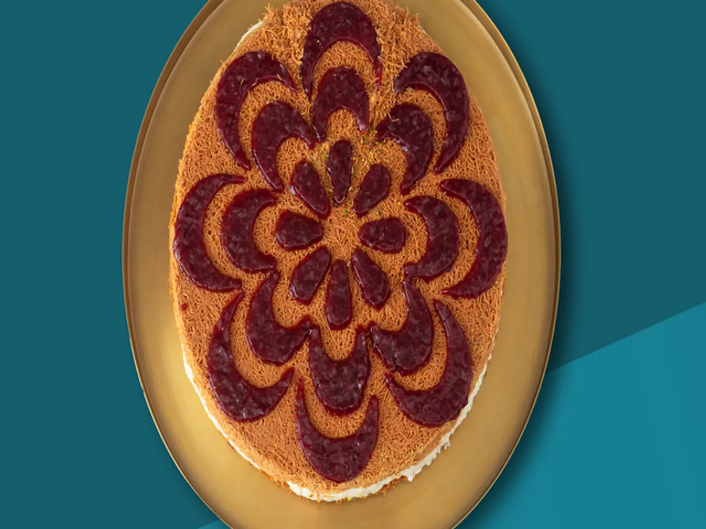 Cheese Kunafa With Raspberry 1 Kg