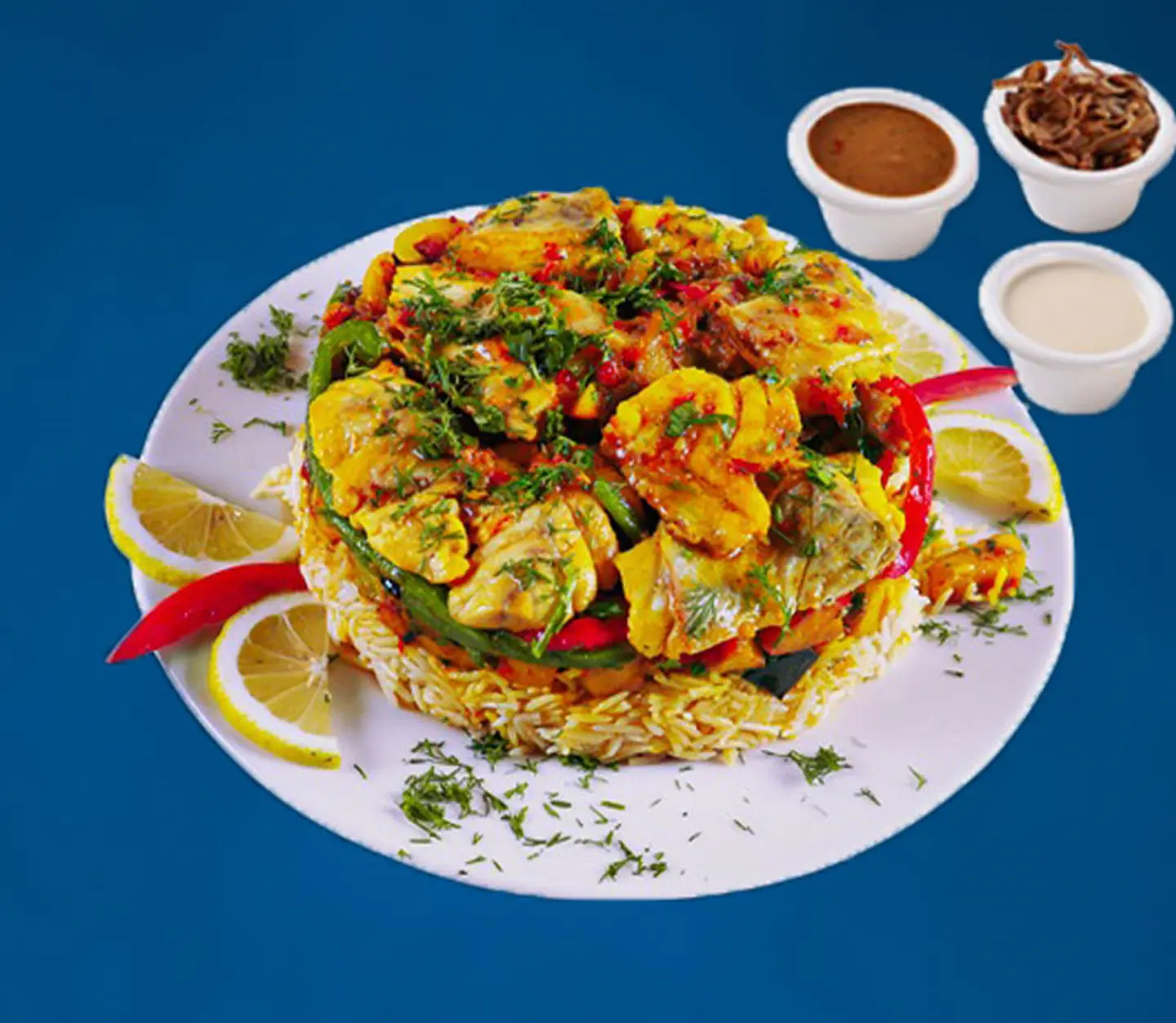 مقلوبة فيليه الهامور الطازج