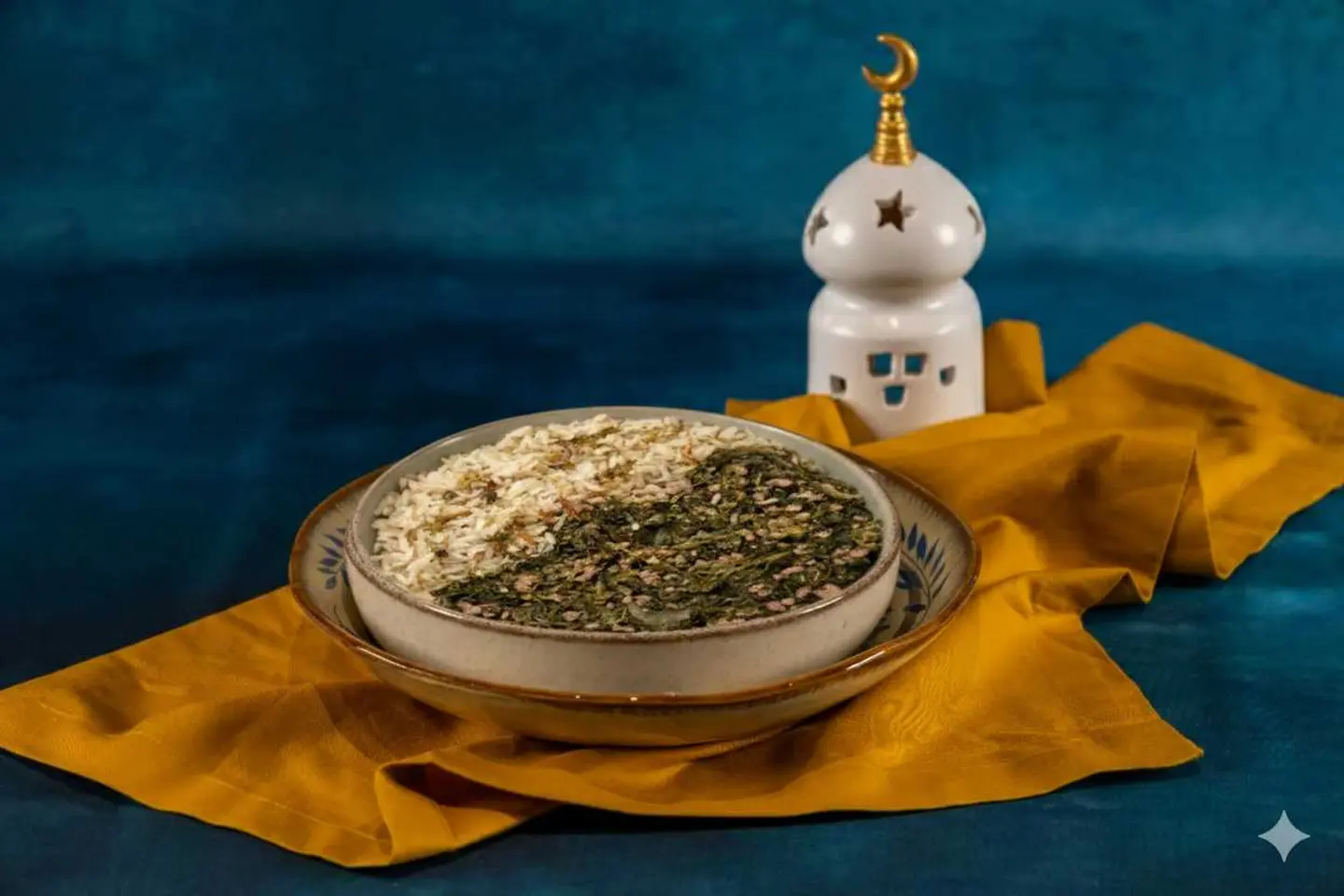 السبانخ واللحم