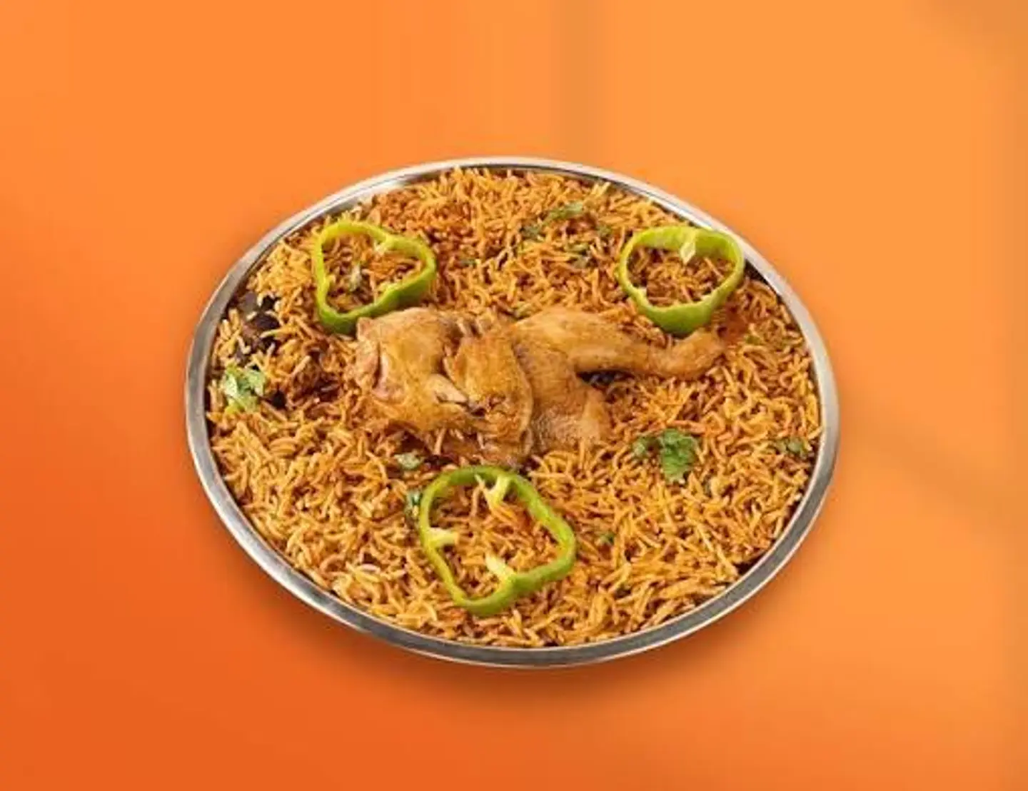 نص دجاج مضغوط مع الرز