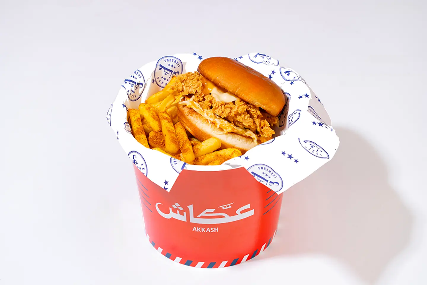 Crispy Burger Meal + Fries + Pepsi