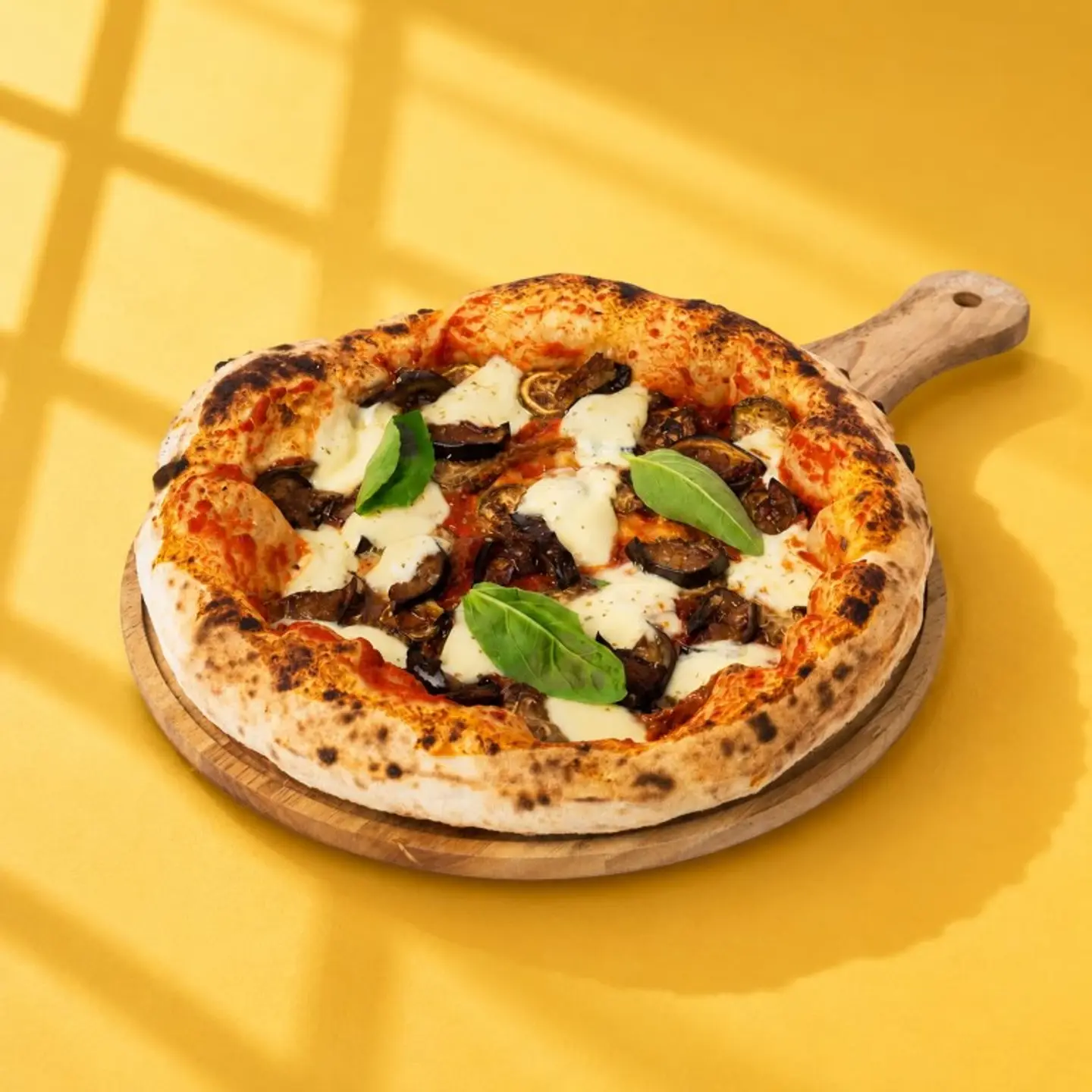 Pesto Eggplant Pizza