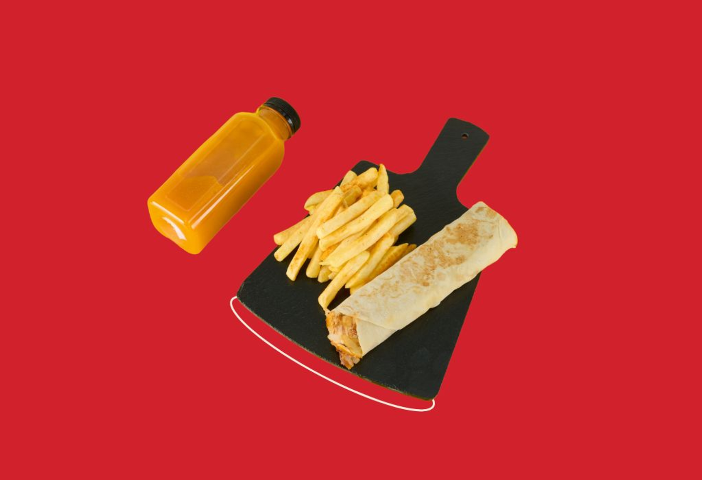 وجبة أطفال شاورما دجاج