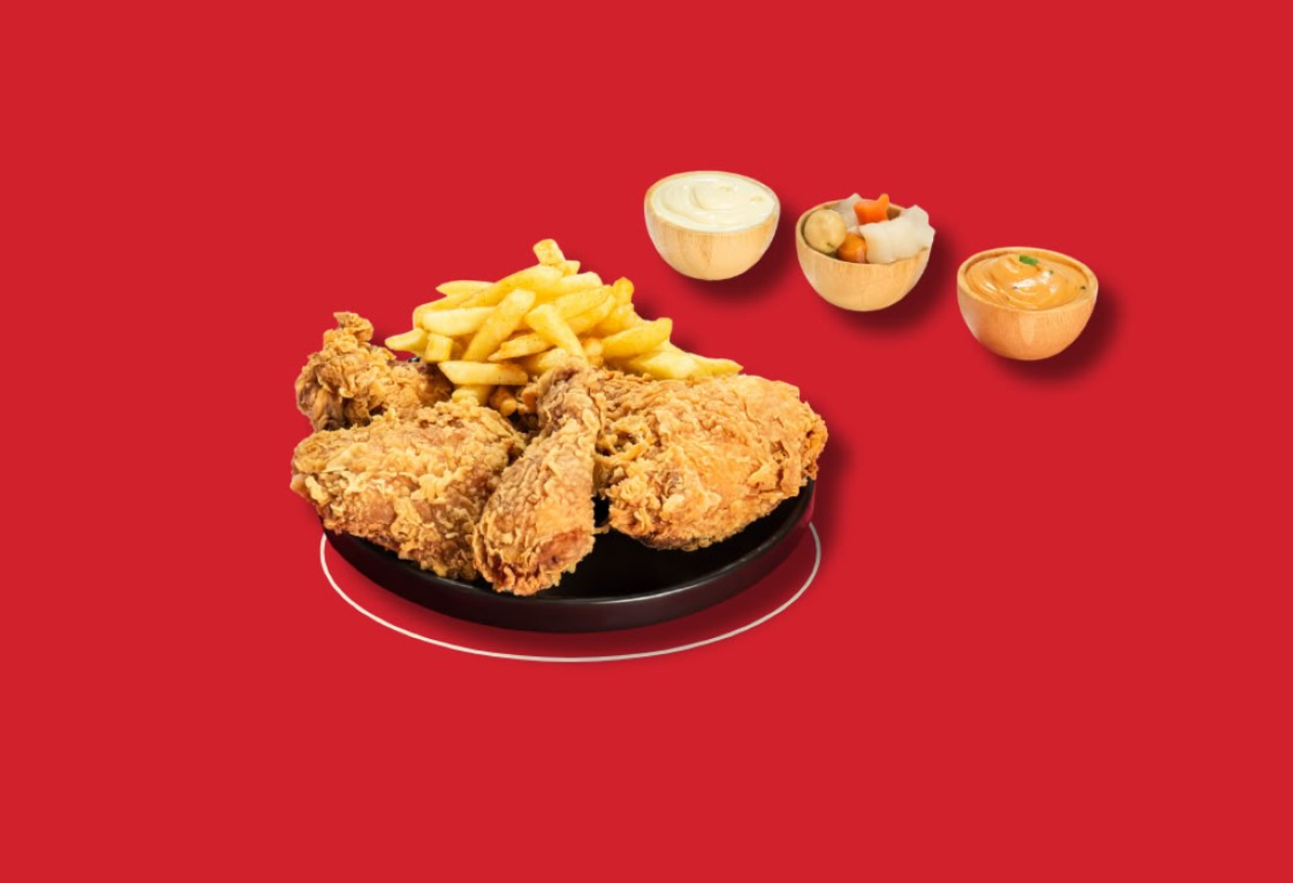 Regular Broasted Chicken Meal