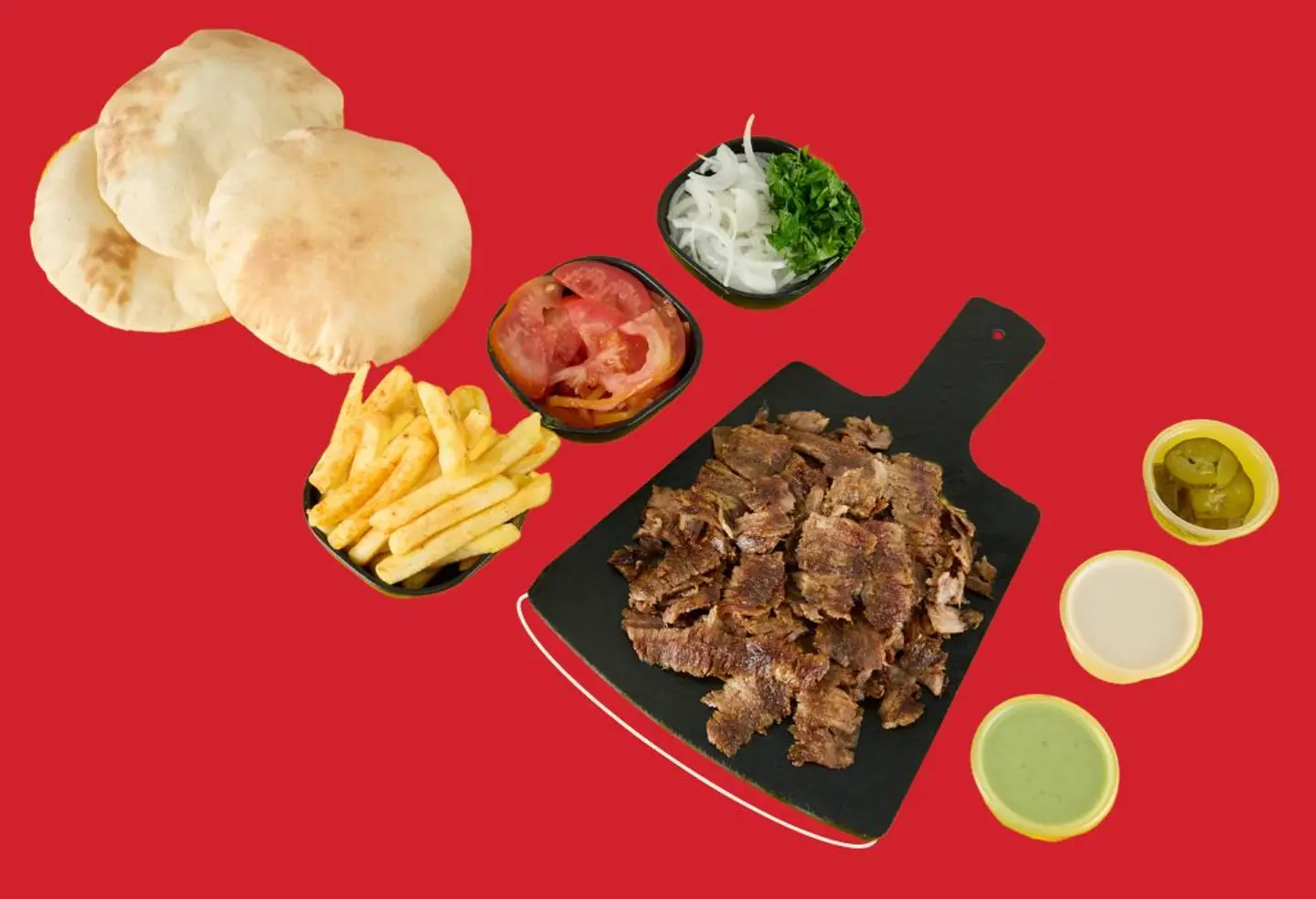 نص كيلو شاورما لحم