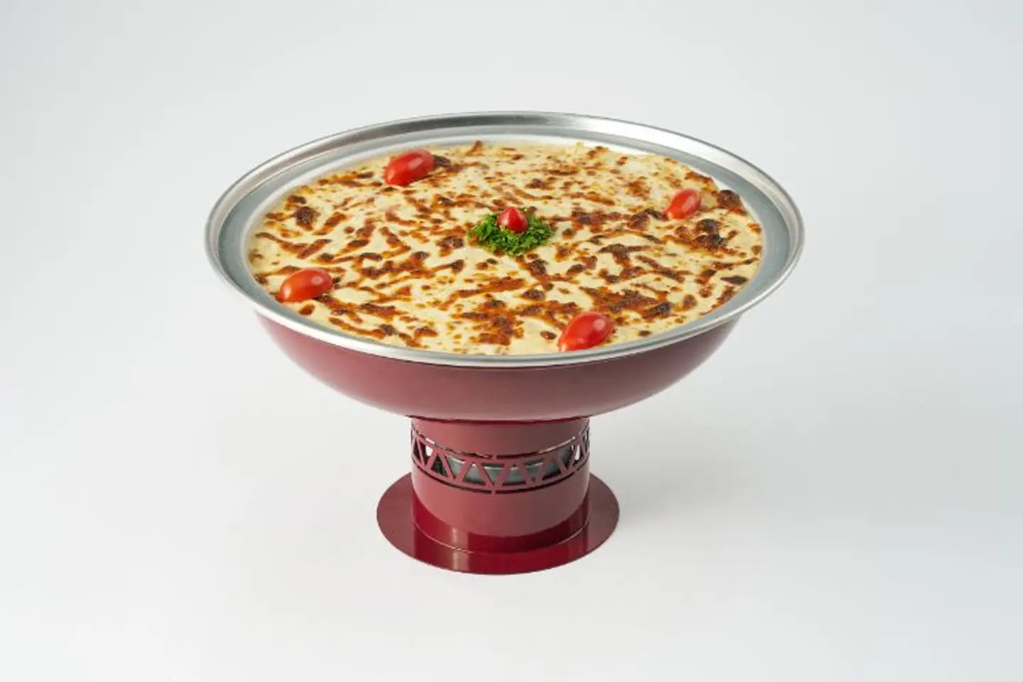 مكرونة بشاميل لحم سخان