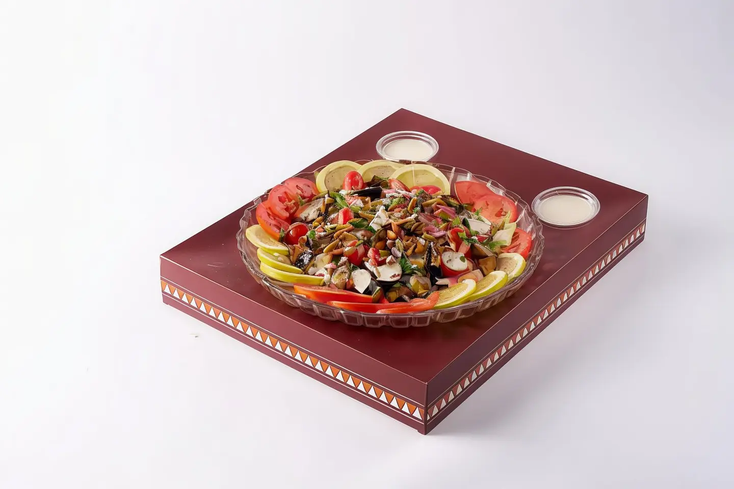 Eggplant Fatteh Salad Pyrex