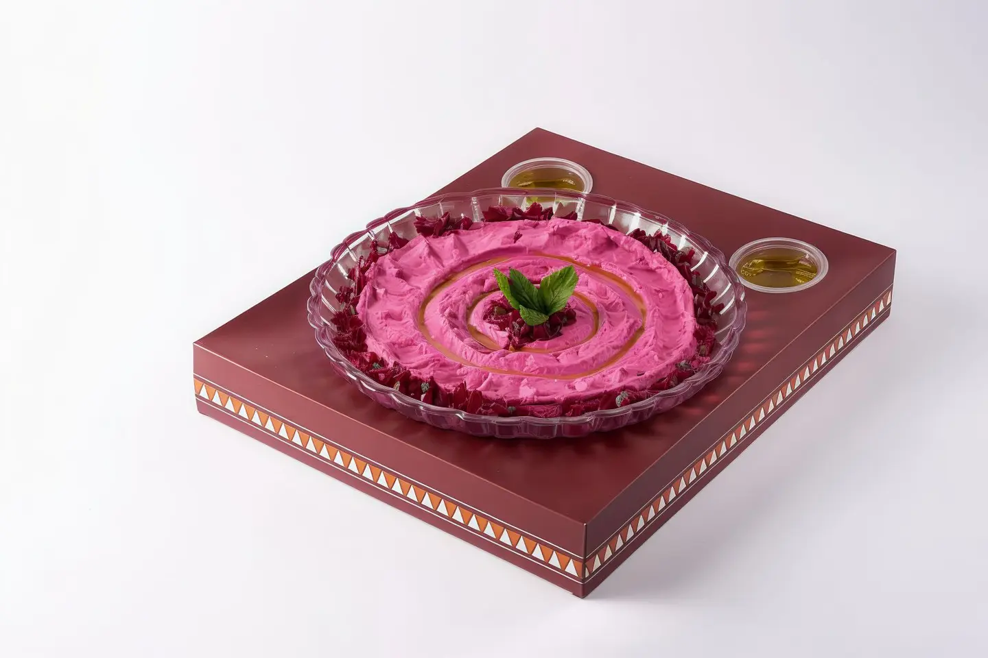 Beetroot Hummus Pyrex