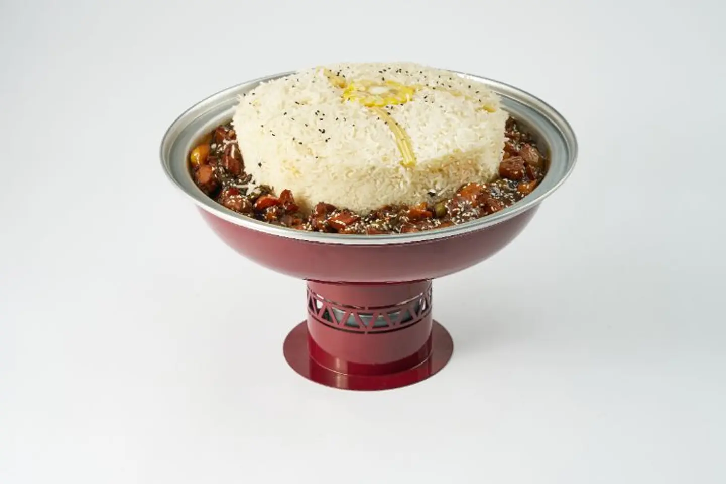 دجاج كانتون و رز ابيض سخان