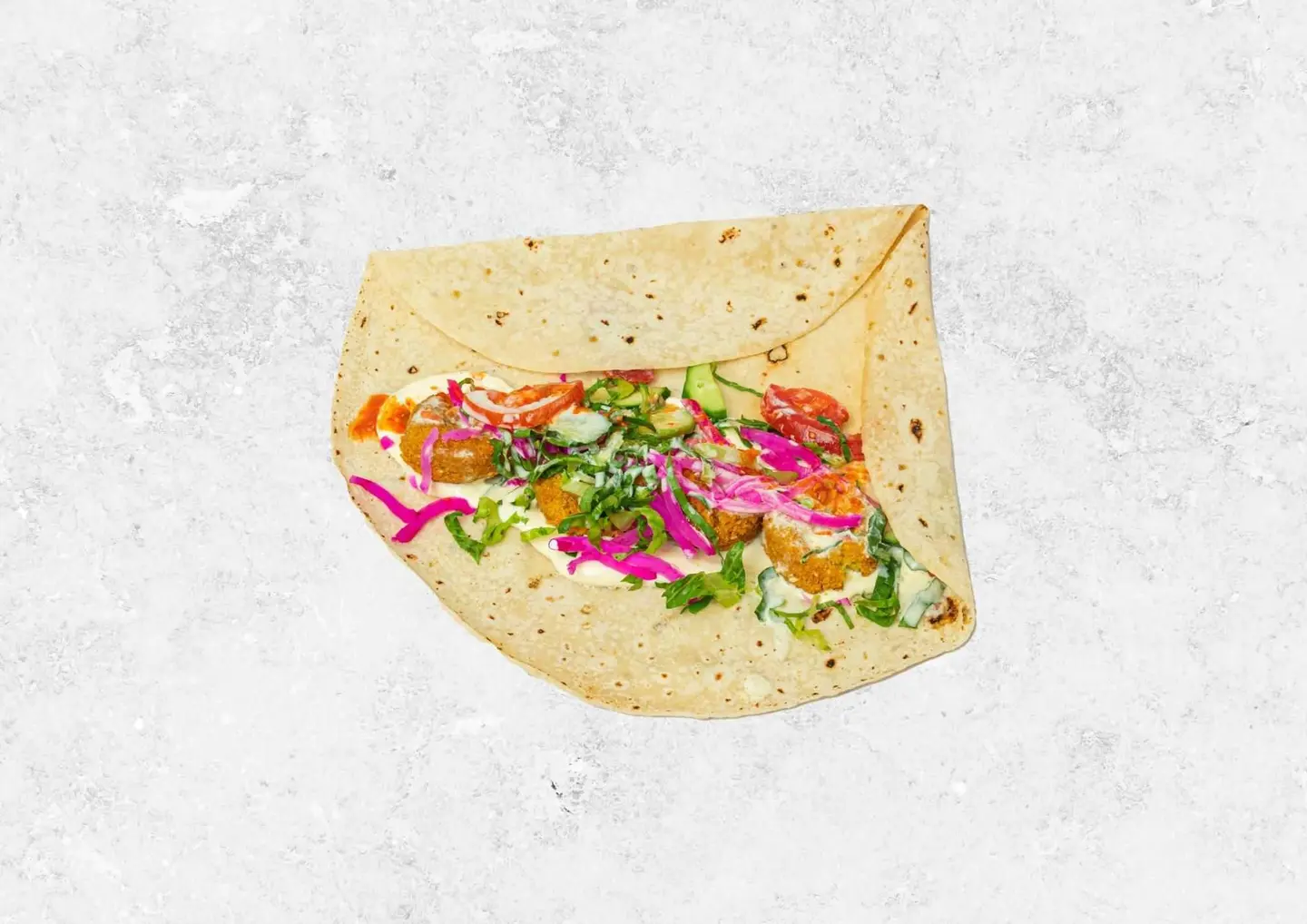 مشكل فلافل خبز صاج