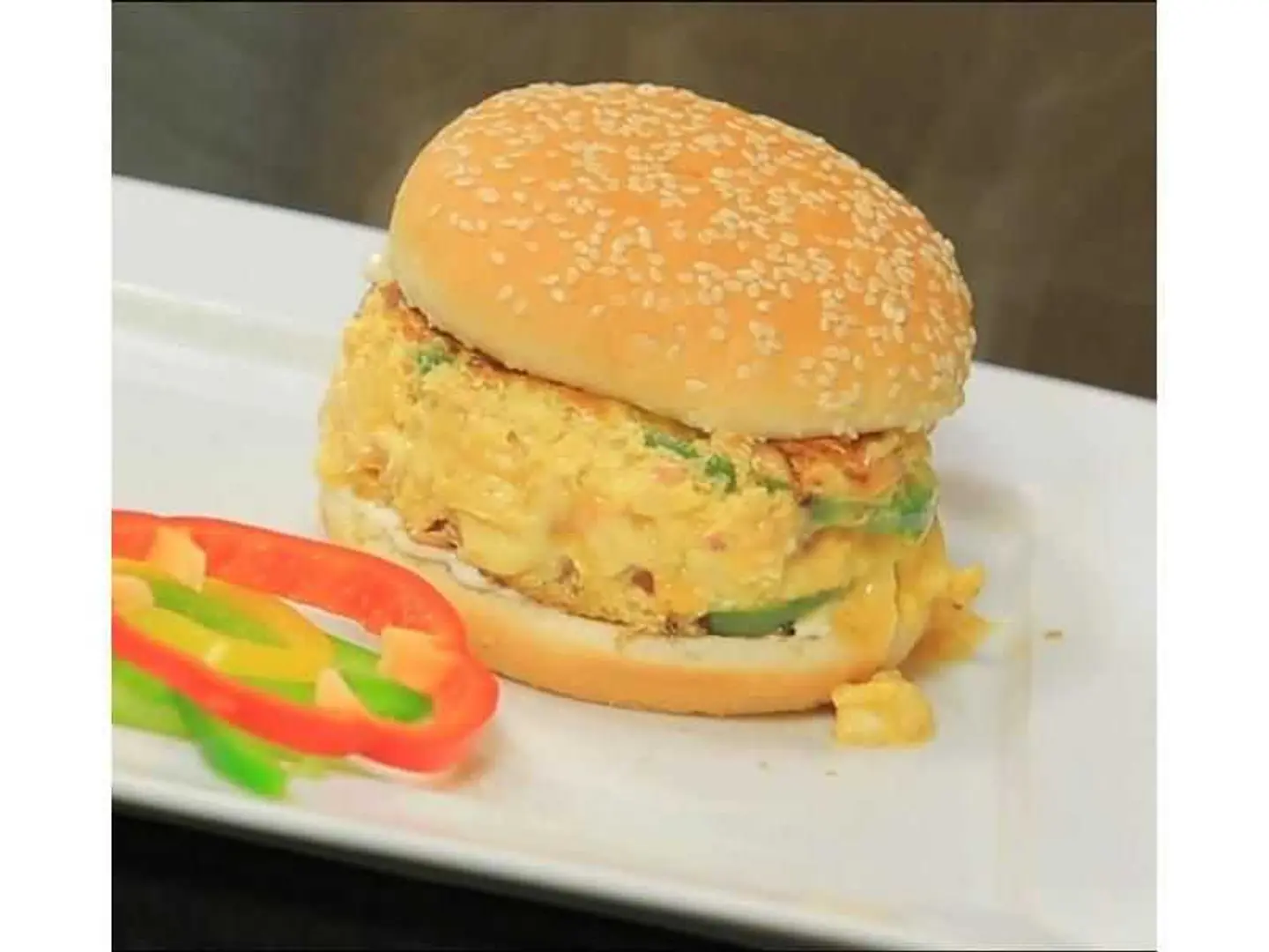 بيض مقلي خبز مدور