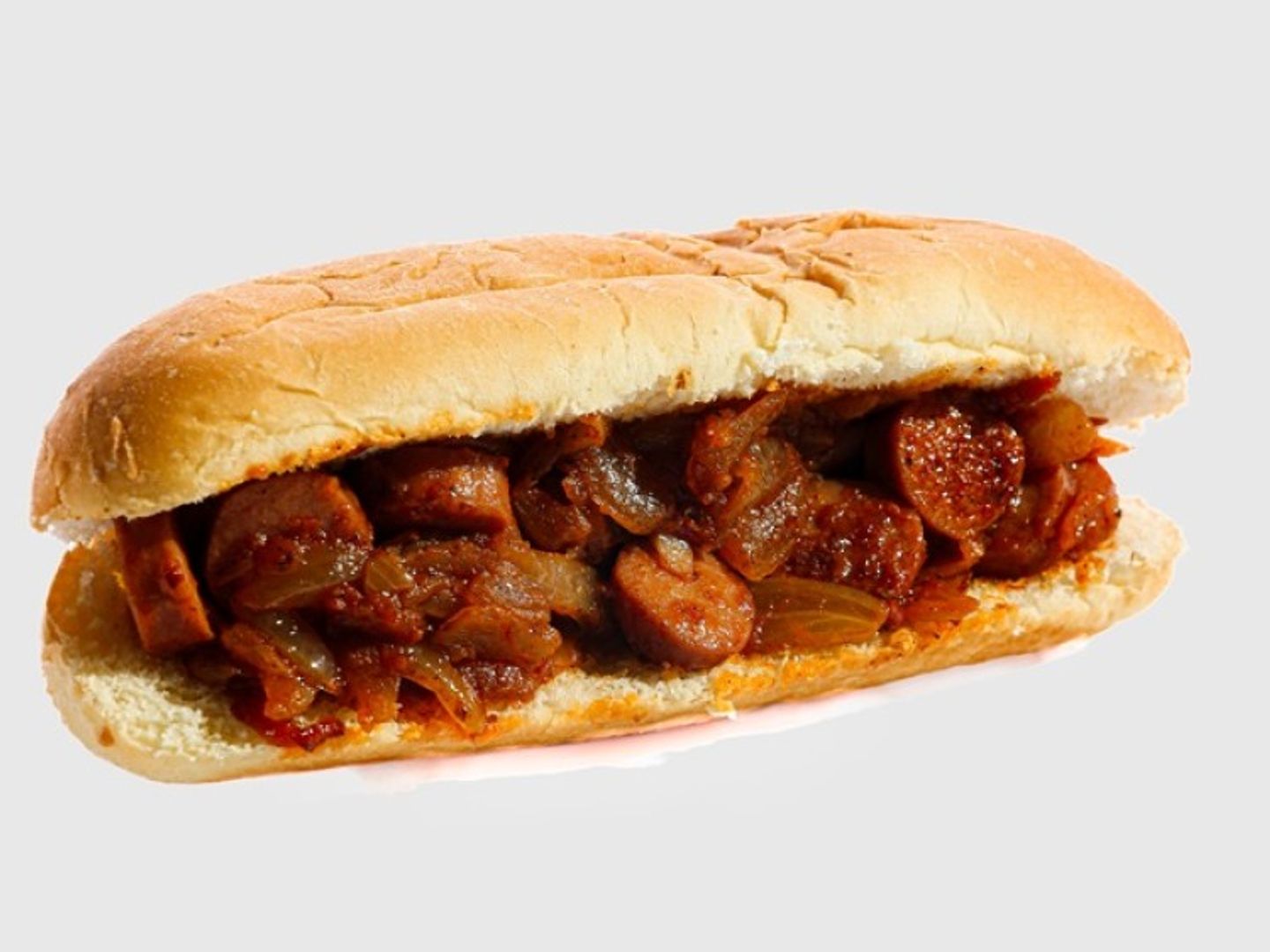 Smoked Sausage Hamsa Sandwich