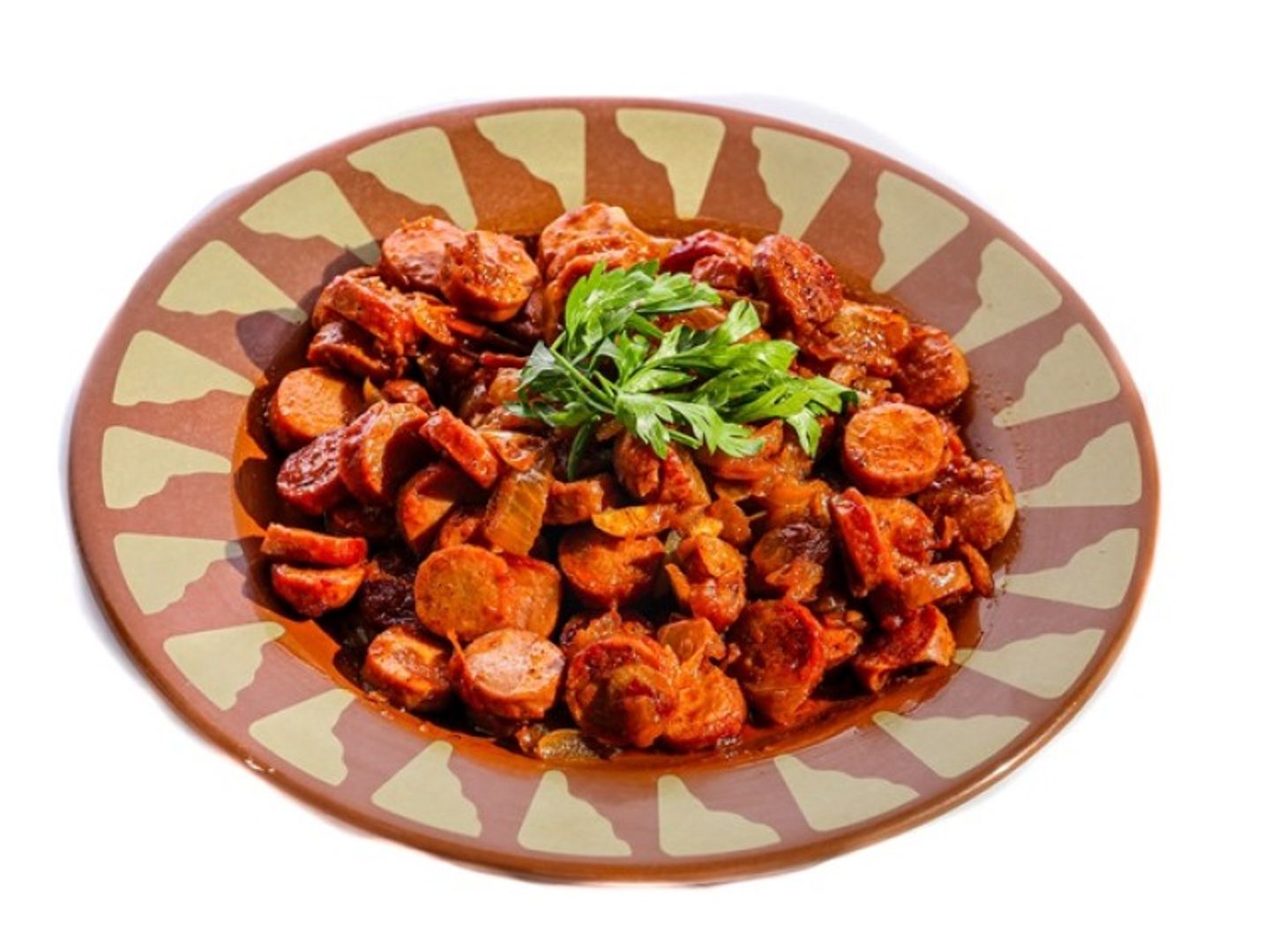 Smoked Sausage Hamsa Dish