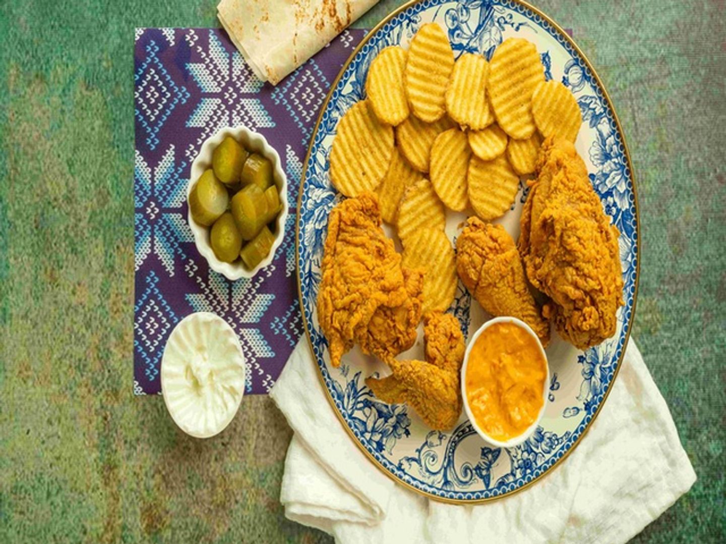 Half Spicy Fried Chicken
