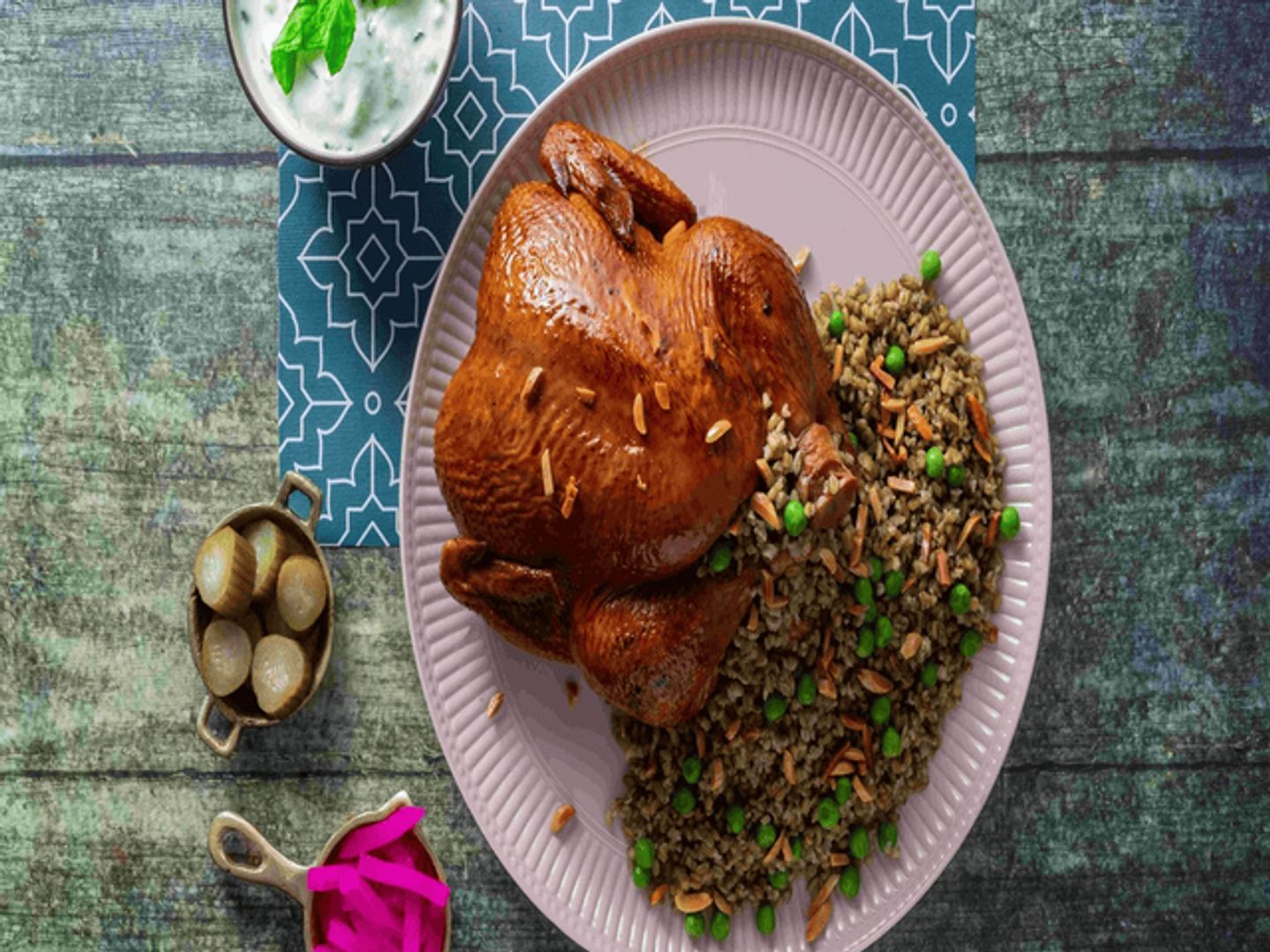 Stuffed Chicken With Freekeh