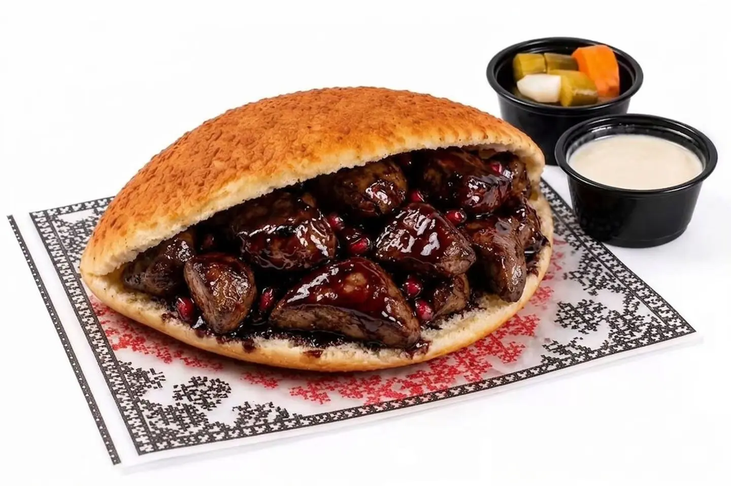 Chicken Liver Sandwich With Pomegranate Molasses
