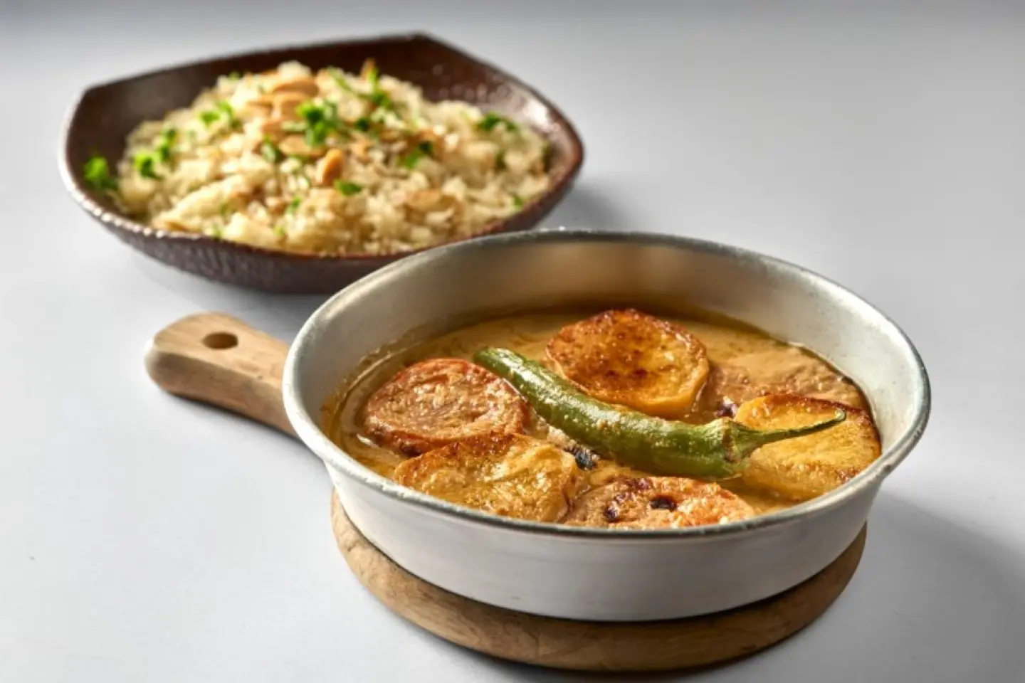 صينية كفتة خروف بالطحينية