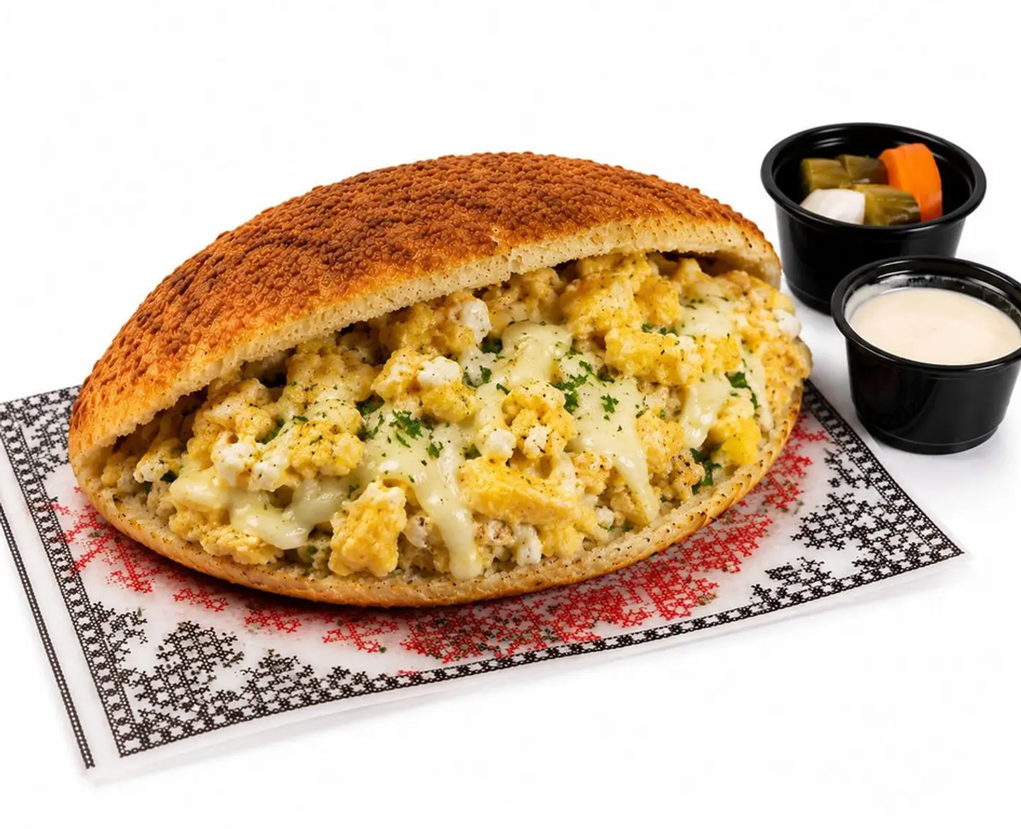 Egg And Kraft Cheese Sandwich