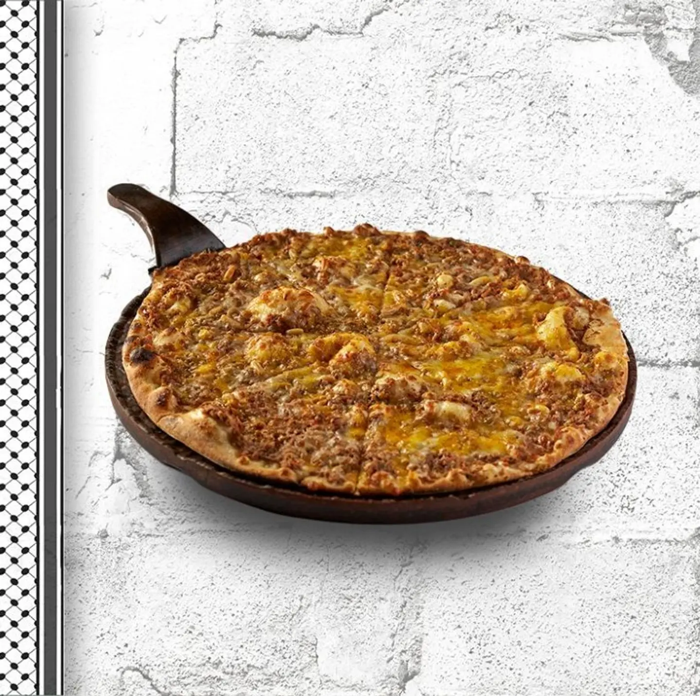 منقوشة لحم جبن