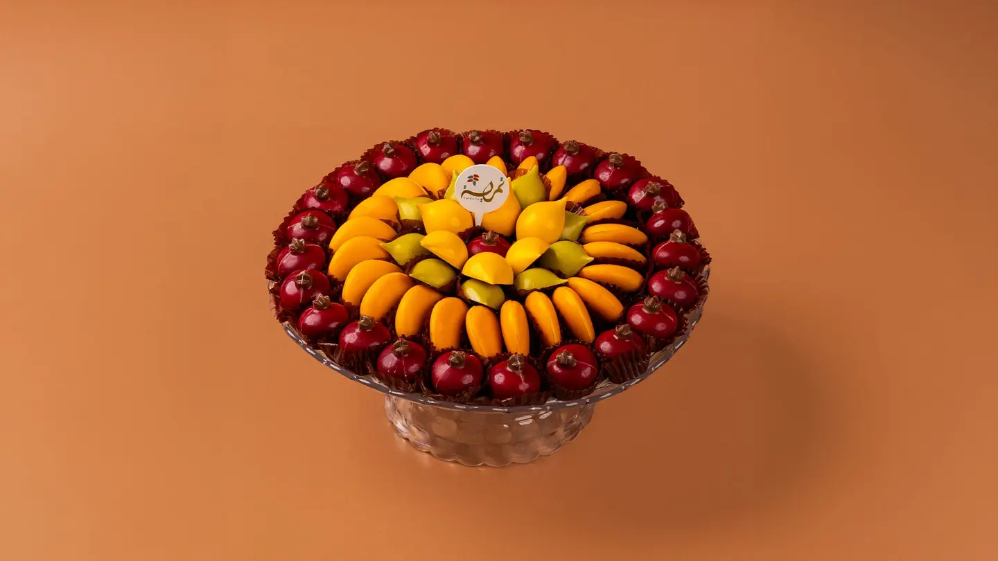 Acrylic Chocolate Tray Mixed Fruits