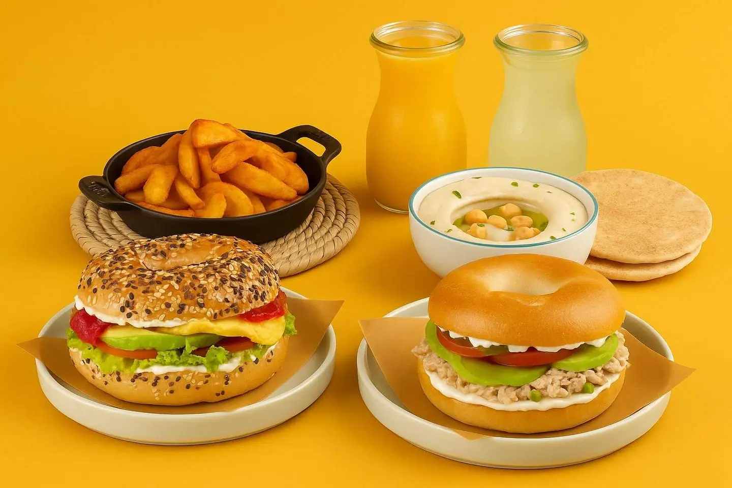 Gourmet Bagel Duo
