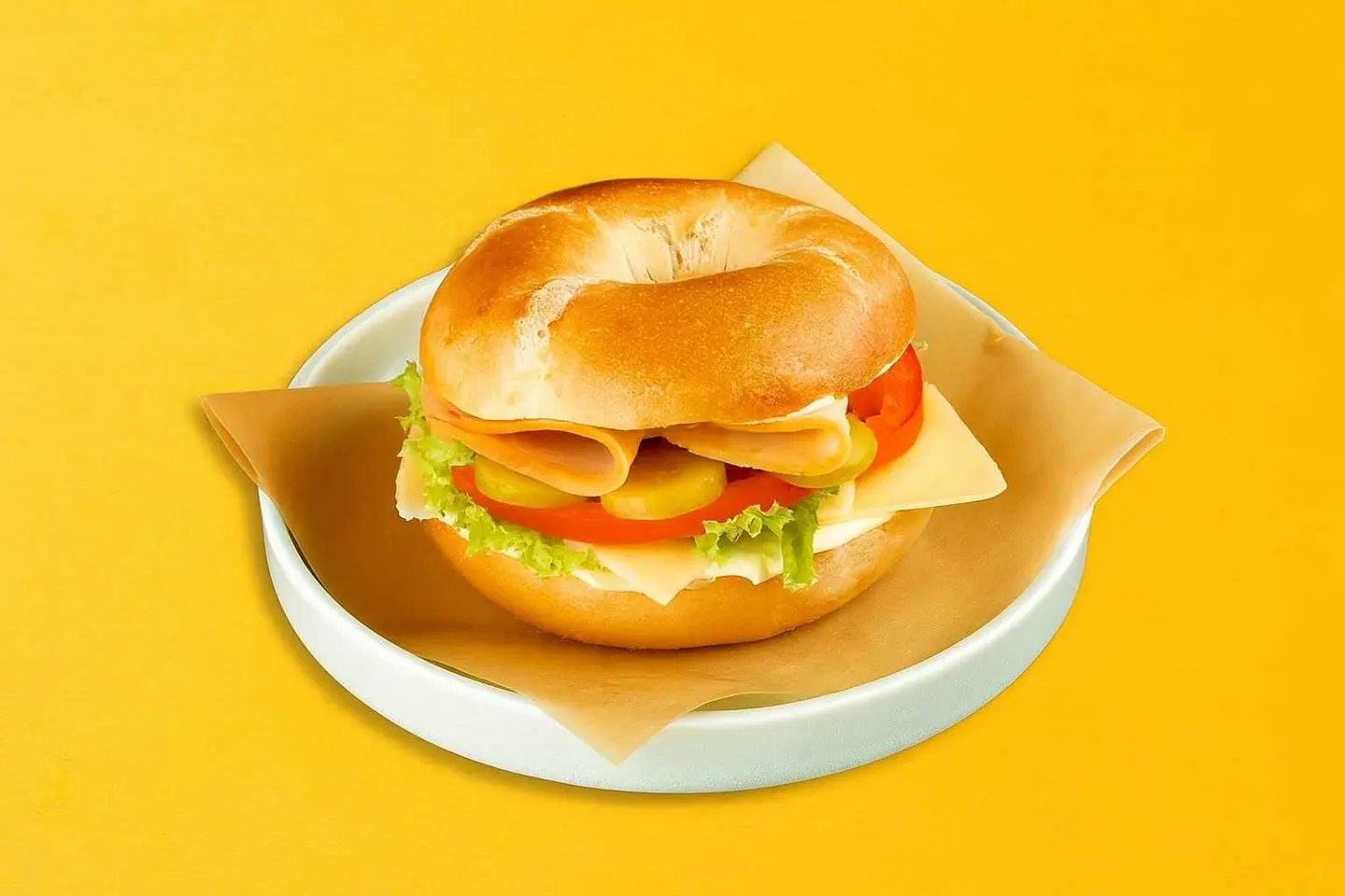 Turkey & Cheese Bagel