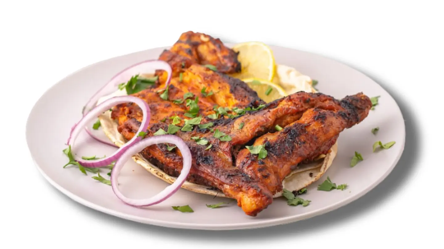 حبة دجاج على الفحم سادة