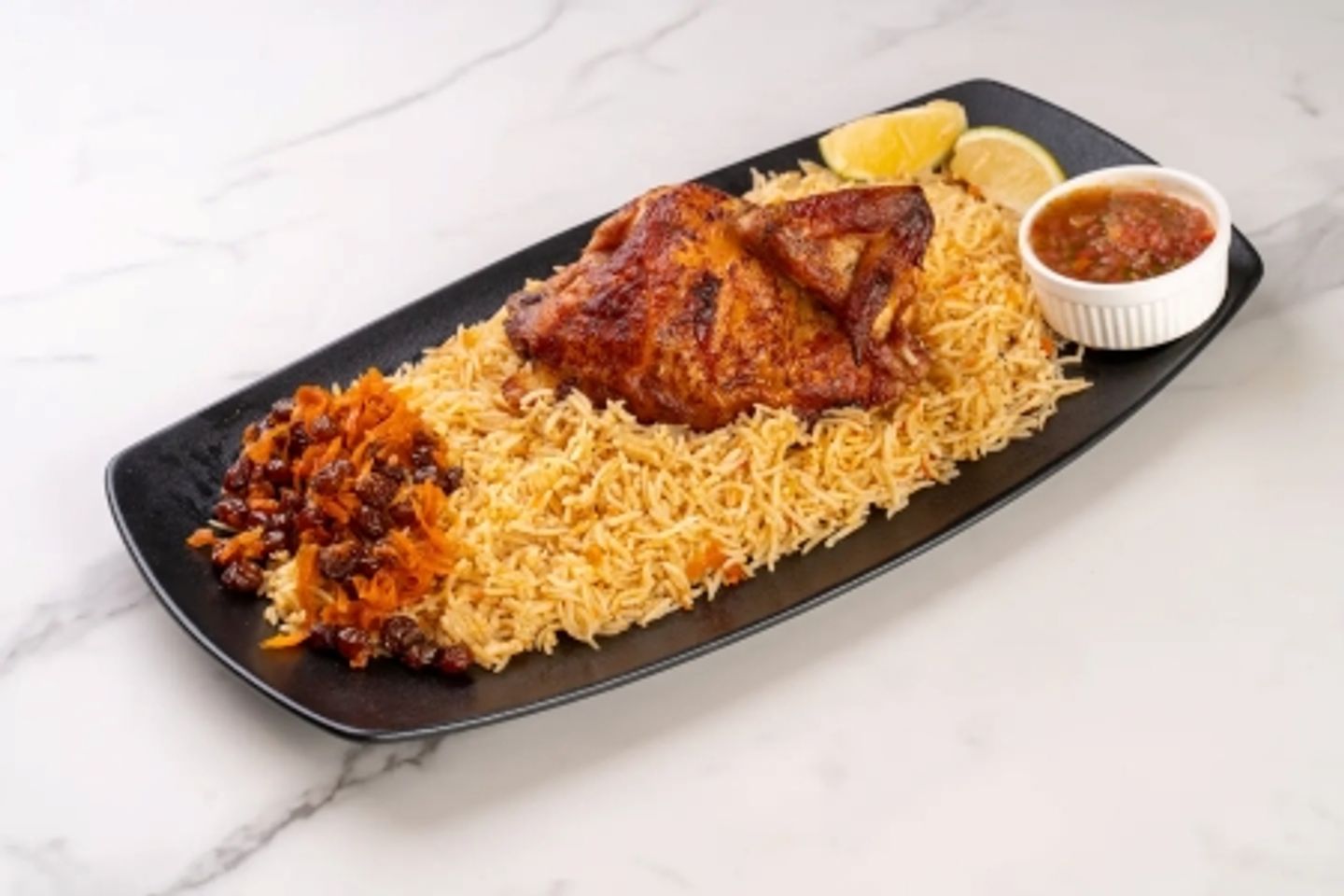 Half Grilled Chicken With Bukhari Rice