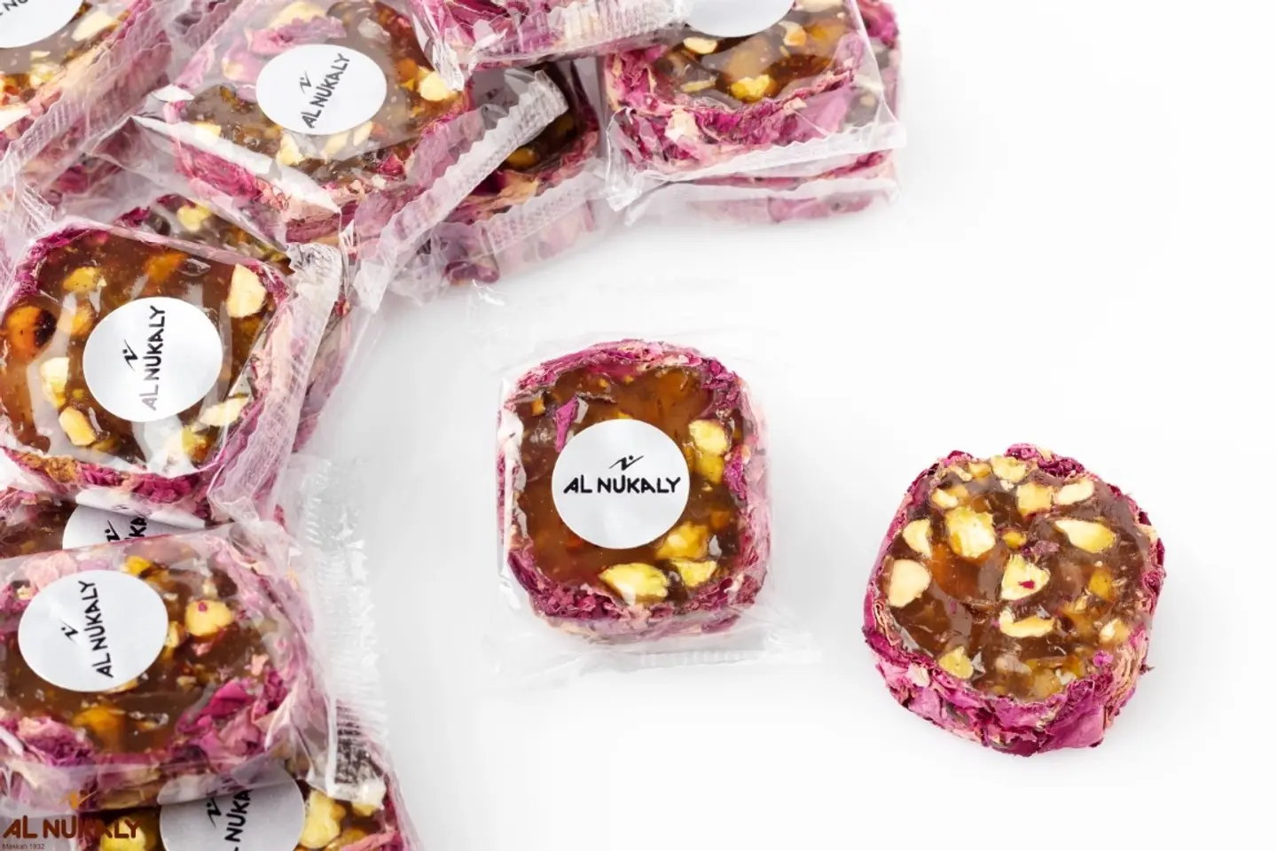 حلقوم النقلي الفاخر ورد وفستق