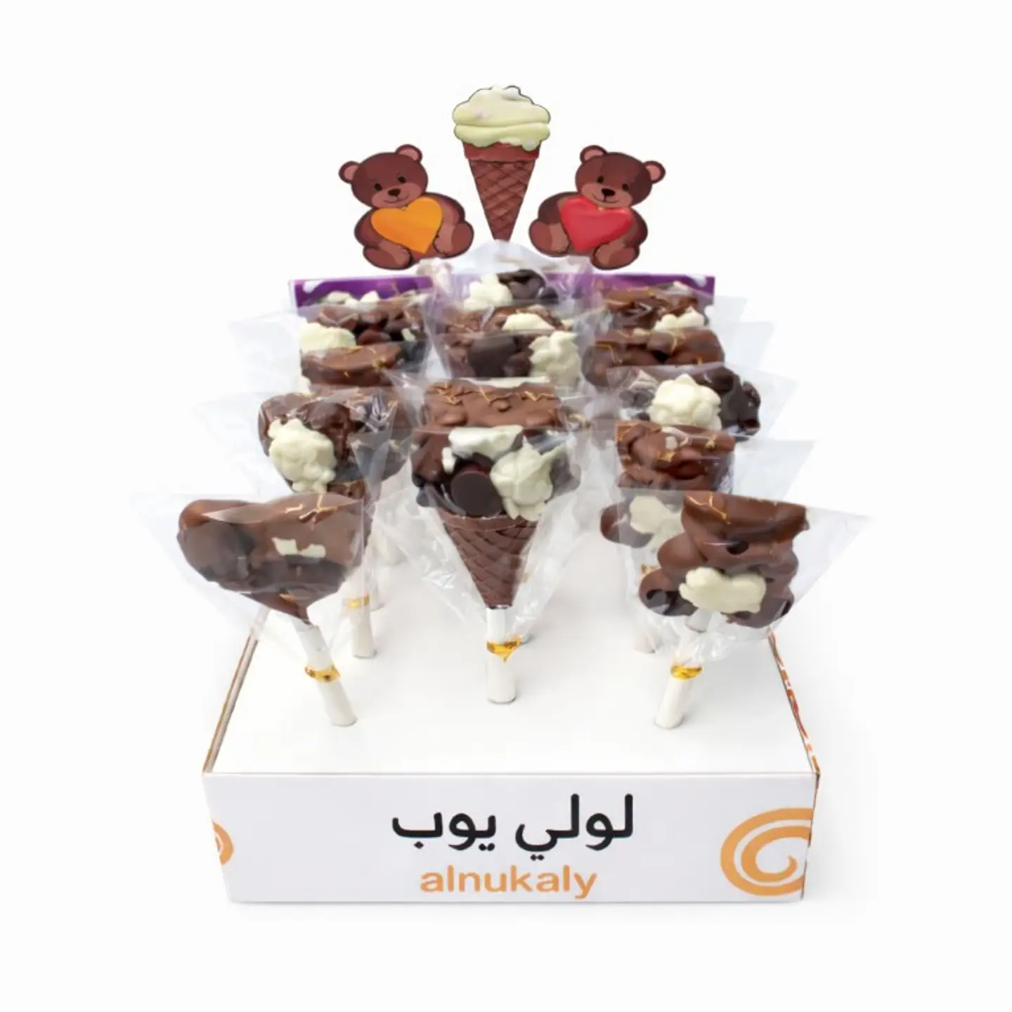 شوكلاته لولي بوب بلجيكية 18 حبه 0190005