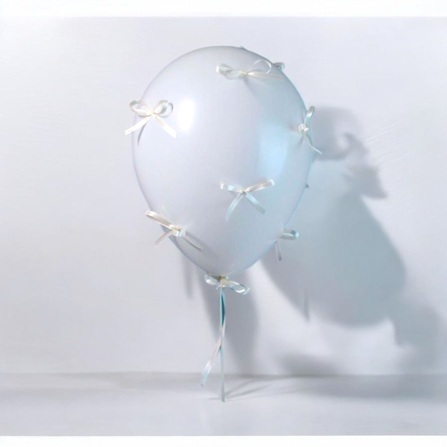 White Balloon Decorated With Yoncat