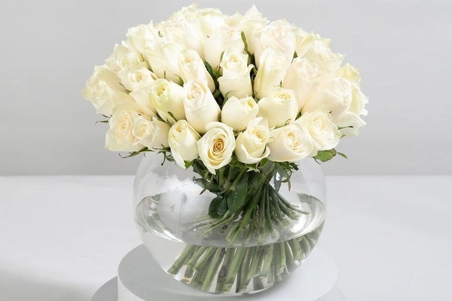 White Flower Vase