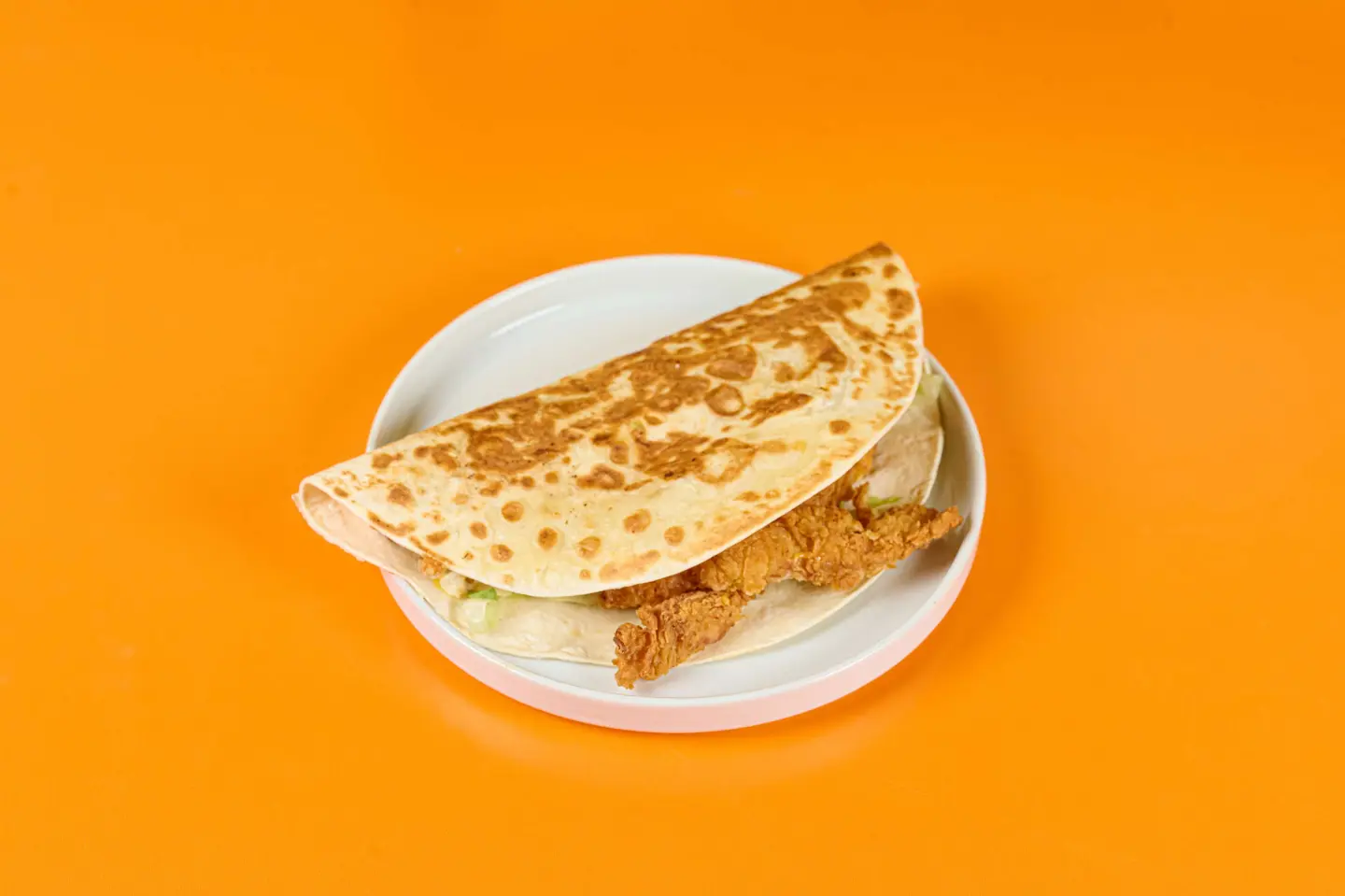 تاكو الدجاج المقرمش