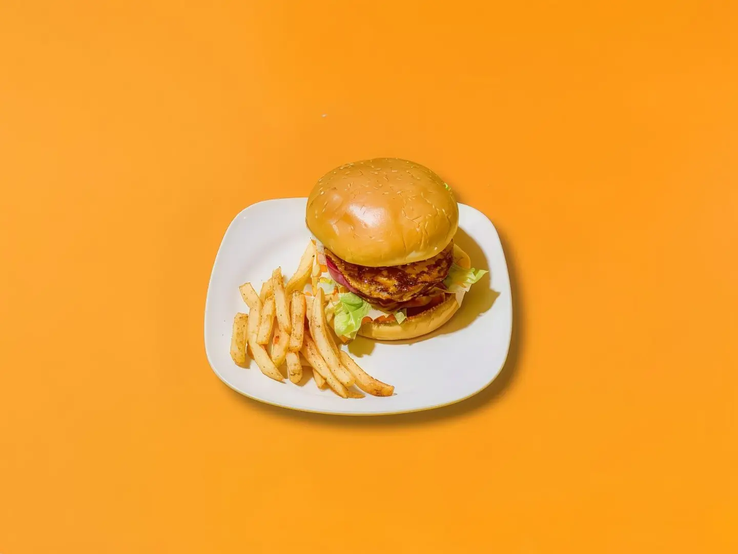 وجبة برجر دجاج