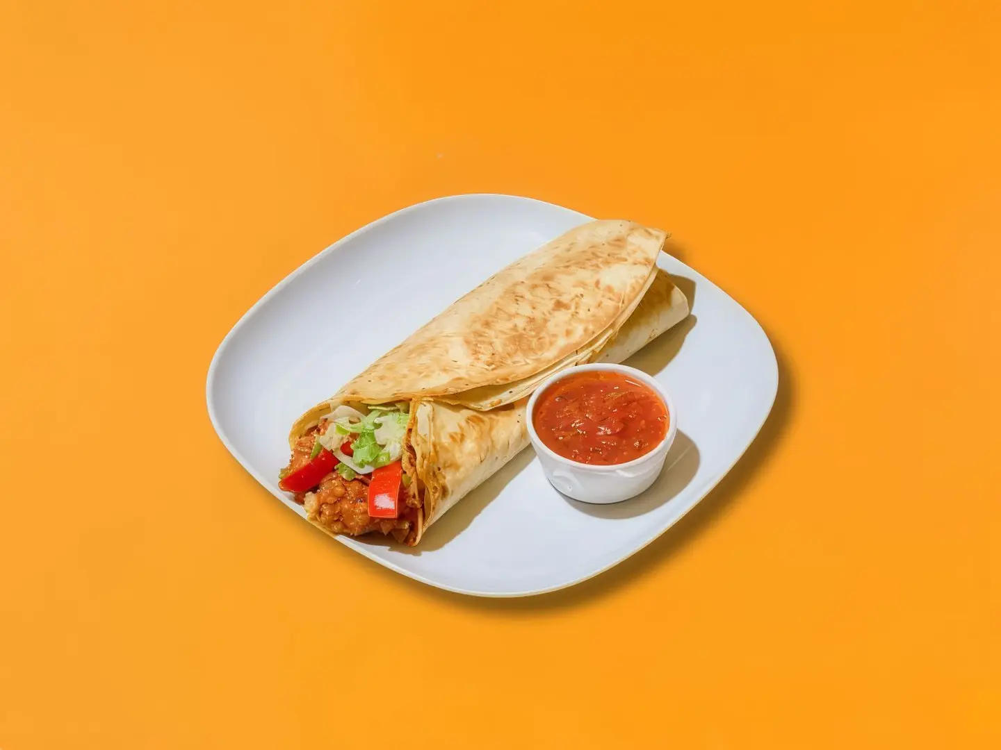 بوريتو الدجاج المقرمش