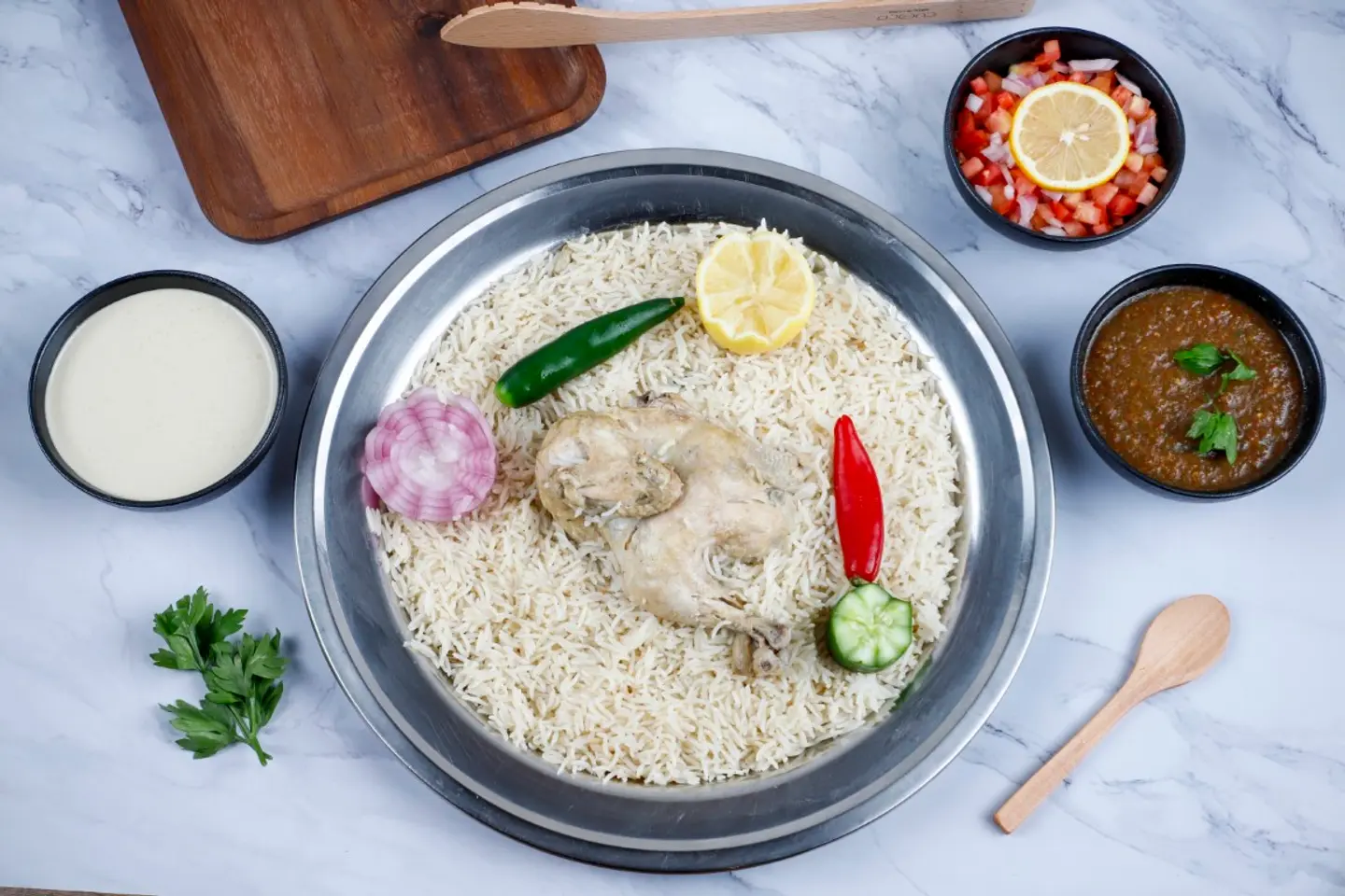 نصف حبة كبسة البر دجاج