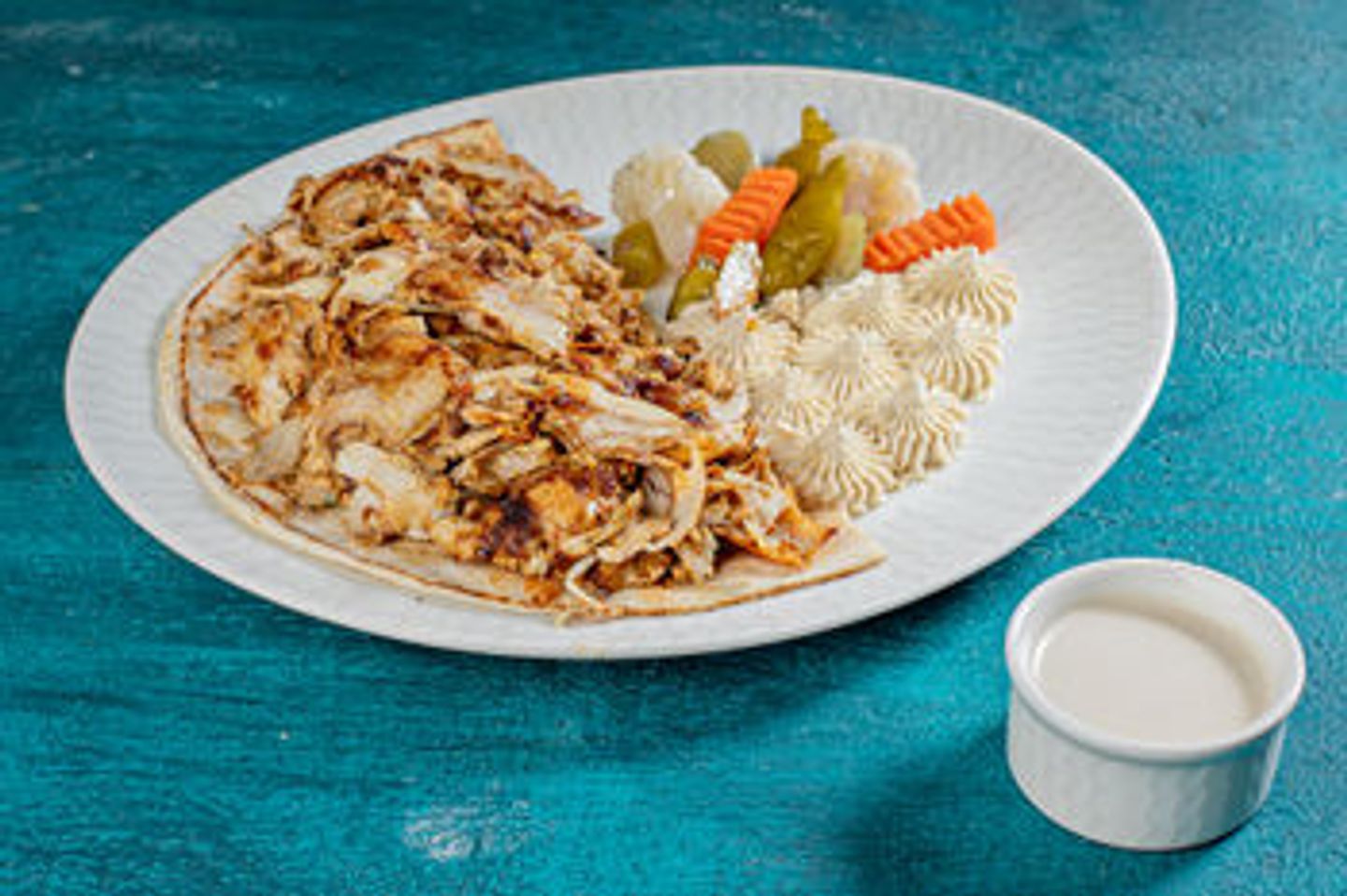 طبق شاورما دجاج