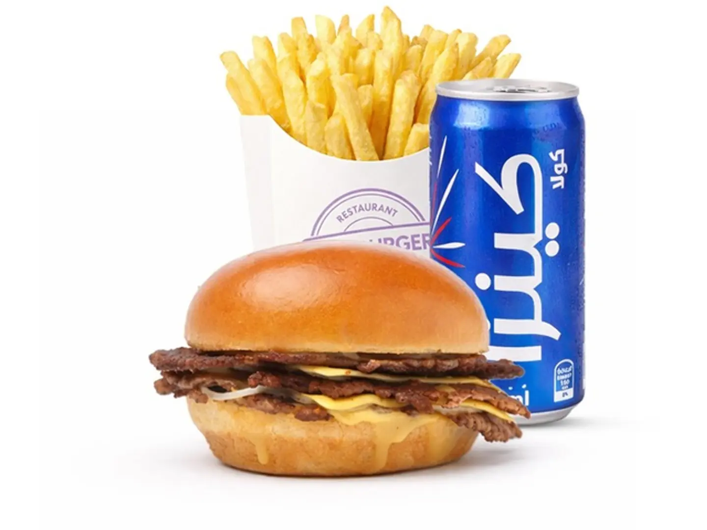 وجبة برجر لحم