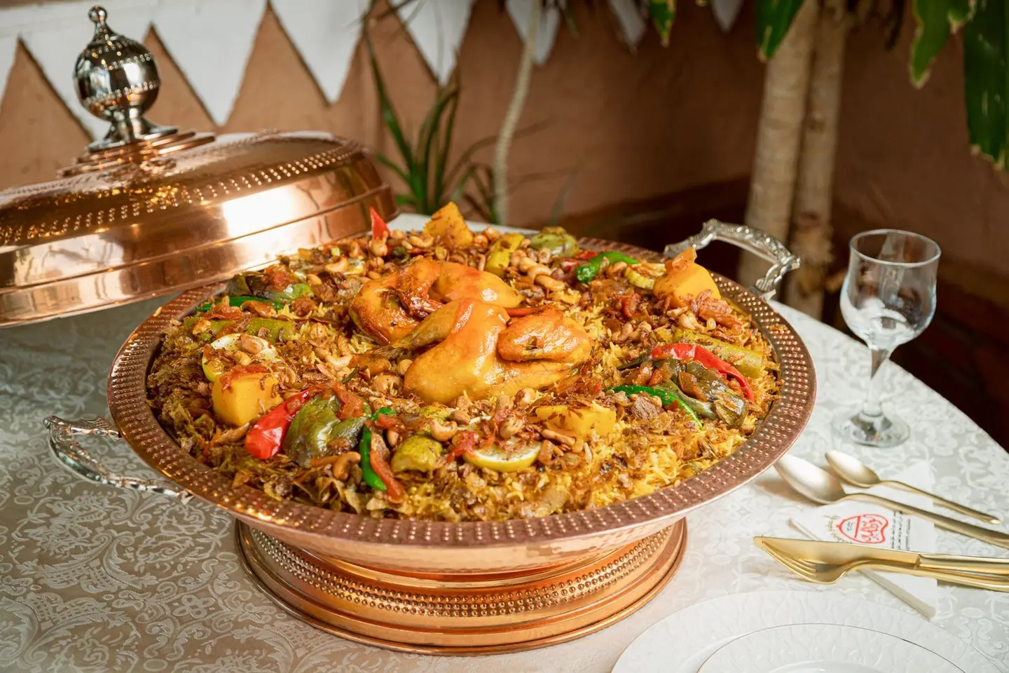 كبسة دجاج فرن (نصف حبة)