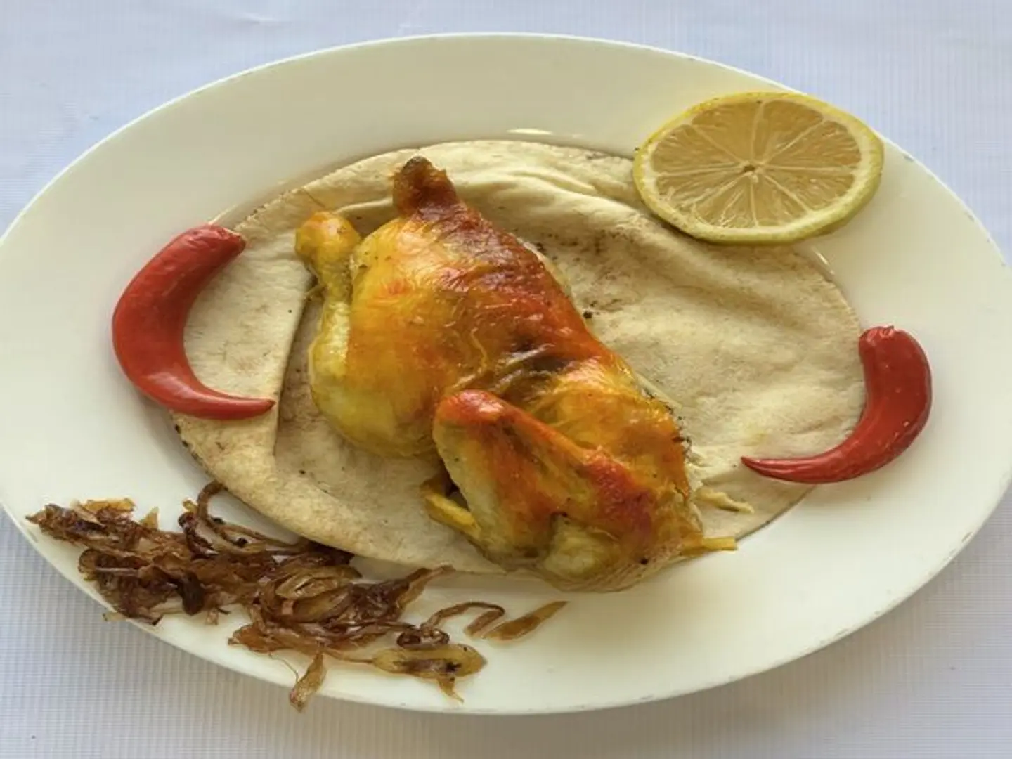 نص دجاج مندي سادة