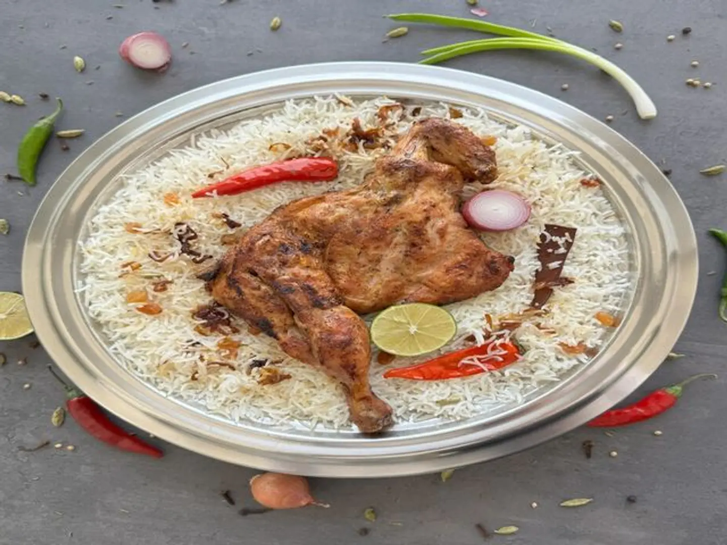 نص دجاج مظبي ارز بشاور